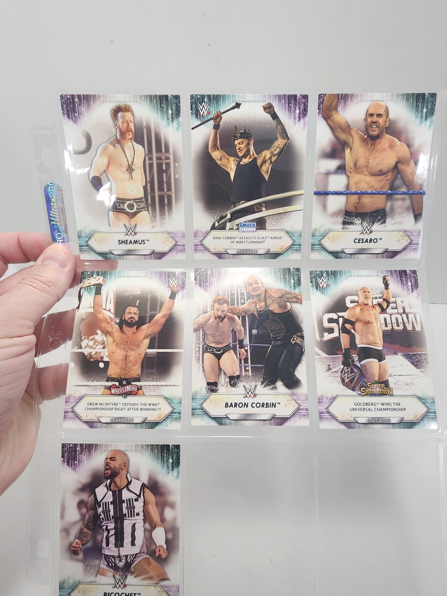 Wwf WWE Trading Cards Lot 1 Page - Goldberg - Wwf - Wwf Trading Cards - Tcg - Sports Cards - Wrestling - Wrestling Cards - Wrestlemania