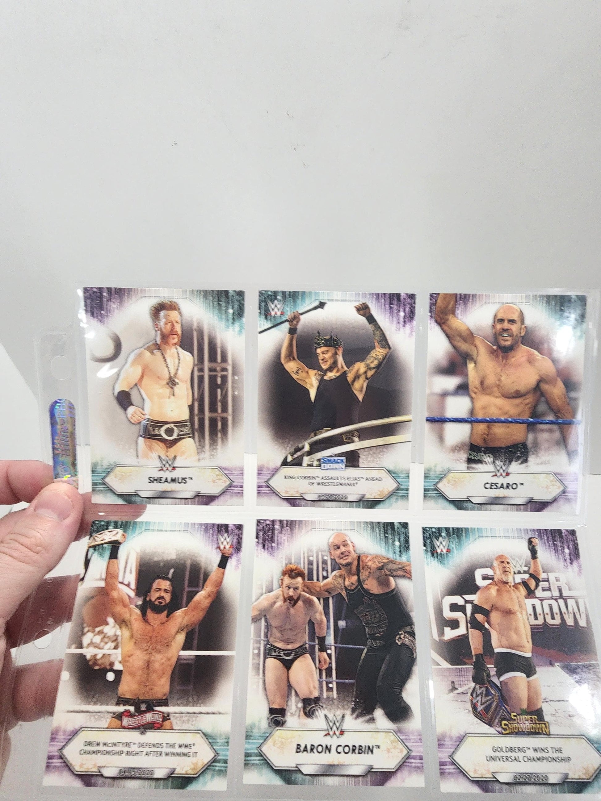 Wwf WWE Trading Cards Lot 1 Page - Goldberg - Wwf - Wwf Trading Cards - Tcg - Sports Cards - Wrestling - Wrestling Cards - Wrestlemania