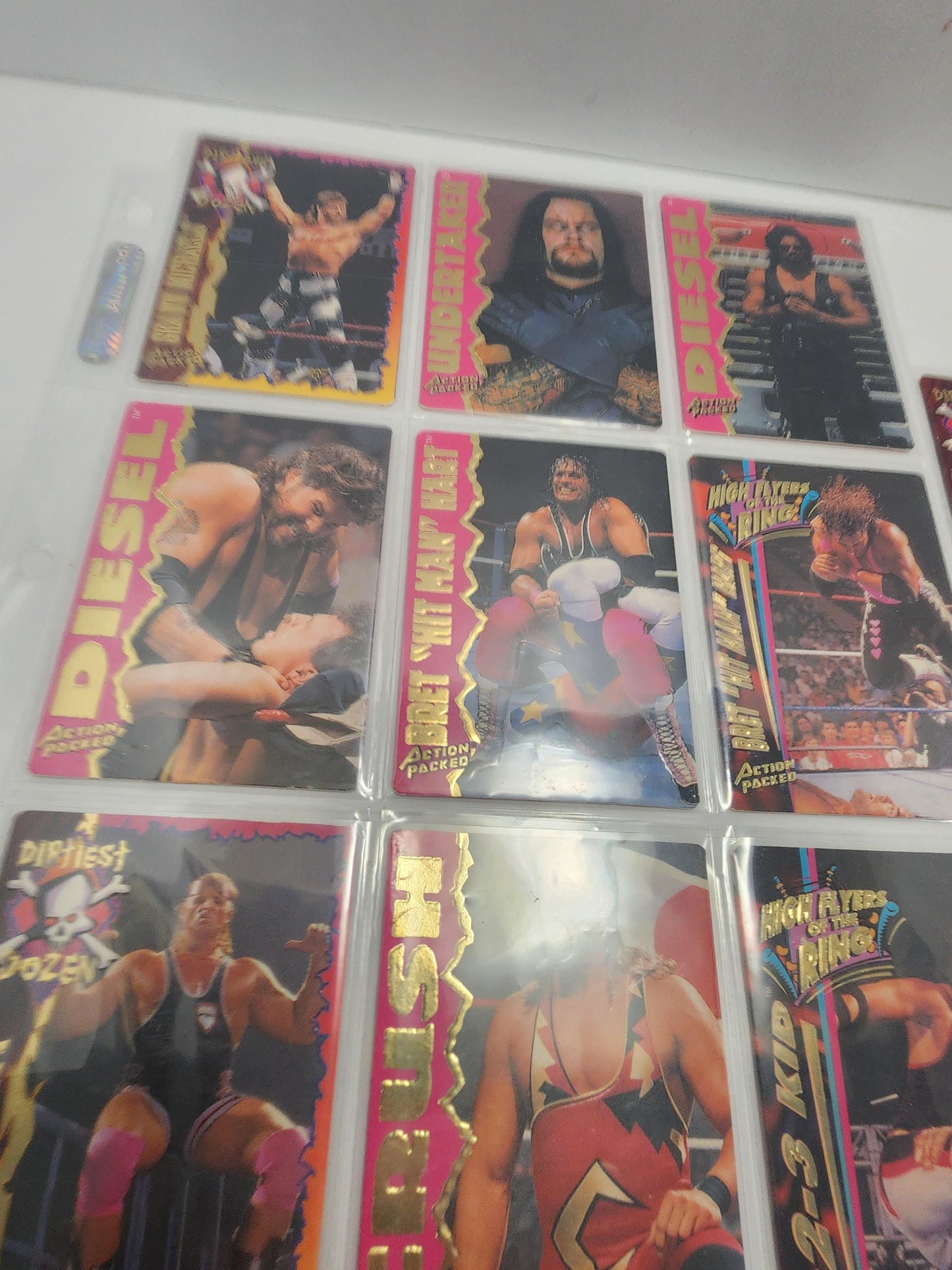 WWF Vintage 1995 Action Packed Trading Cards Lot of 10 - Wwf - Wwe - Wrestling Toys - Wrestlers - Trading Cards - Wwf Gift - Vintage Wwf