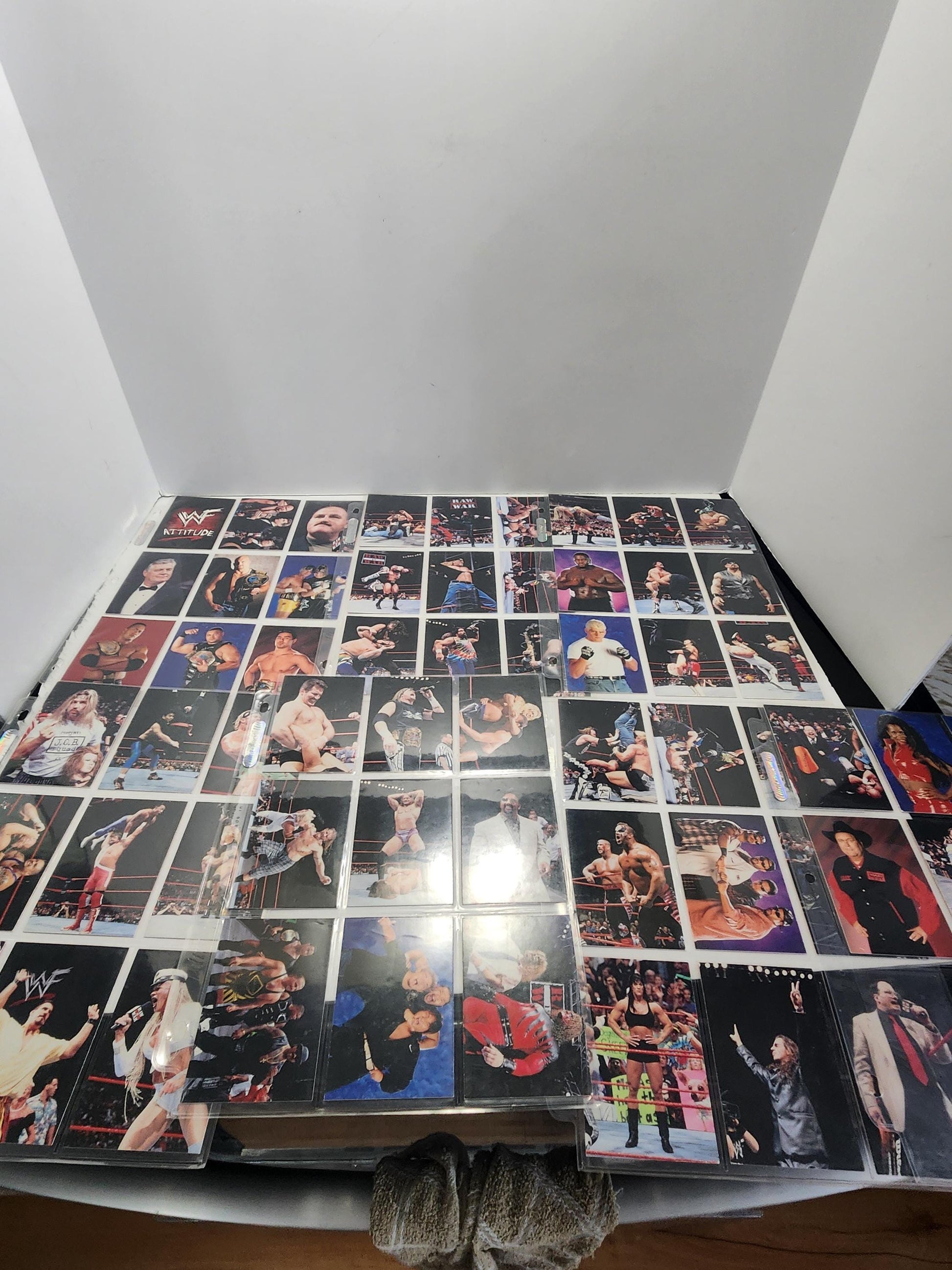 WWF Monday Nighy Raw 1999 Titans Sports 6 Pages Of Trading Cards - Wwf - Wwe - Trading Cards - Tcg - Monday Night Raw - Wrestling