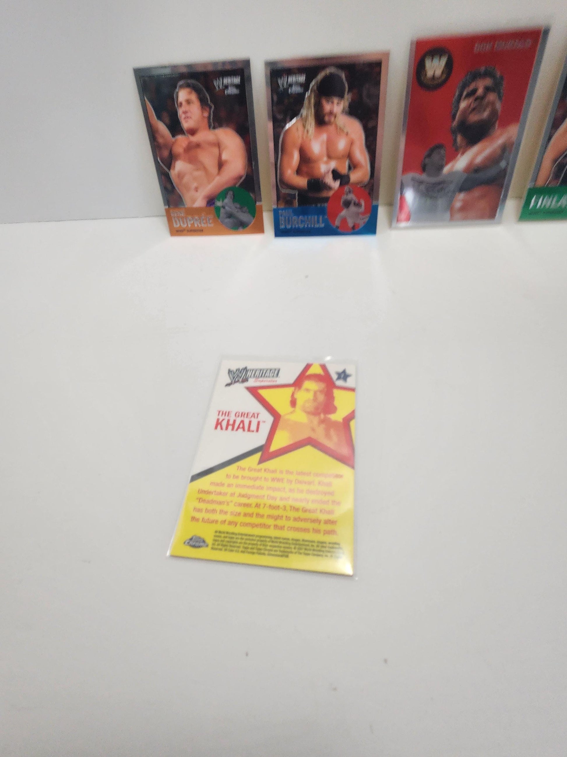 Wwf Wwe Topps Chrome Lot Of Trading Cards - Wwf - Wwe - Trading Cards - Tcg - Great Khali - Wwf Gifts - Wwf Cards - Smackdown - Wrestlemania