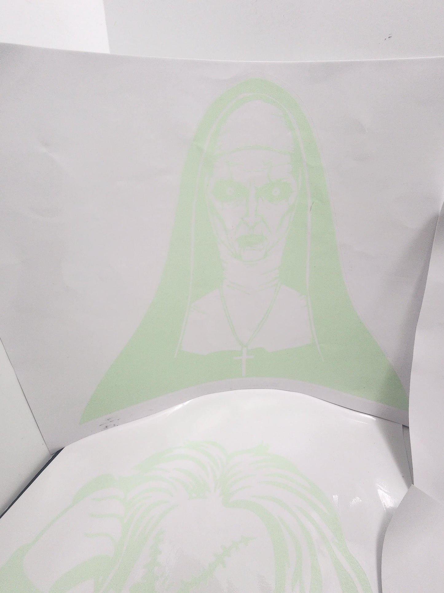 Halloween Characters Lot of Blacklight Glow In Dark Decal Stickers - Blacklight - Glow In Dark - Haunted House - Jason - Freddy Krueger