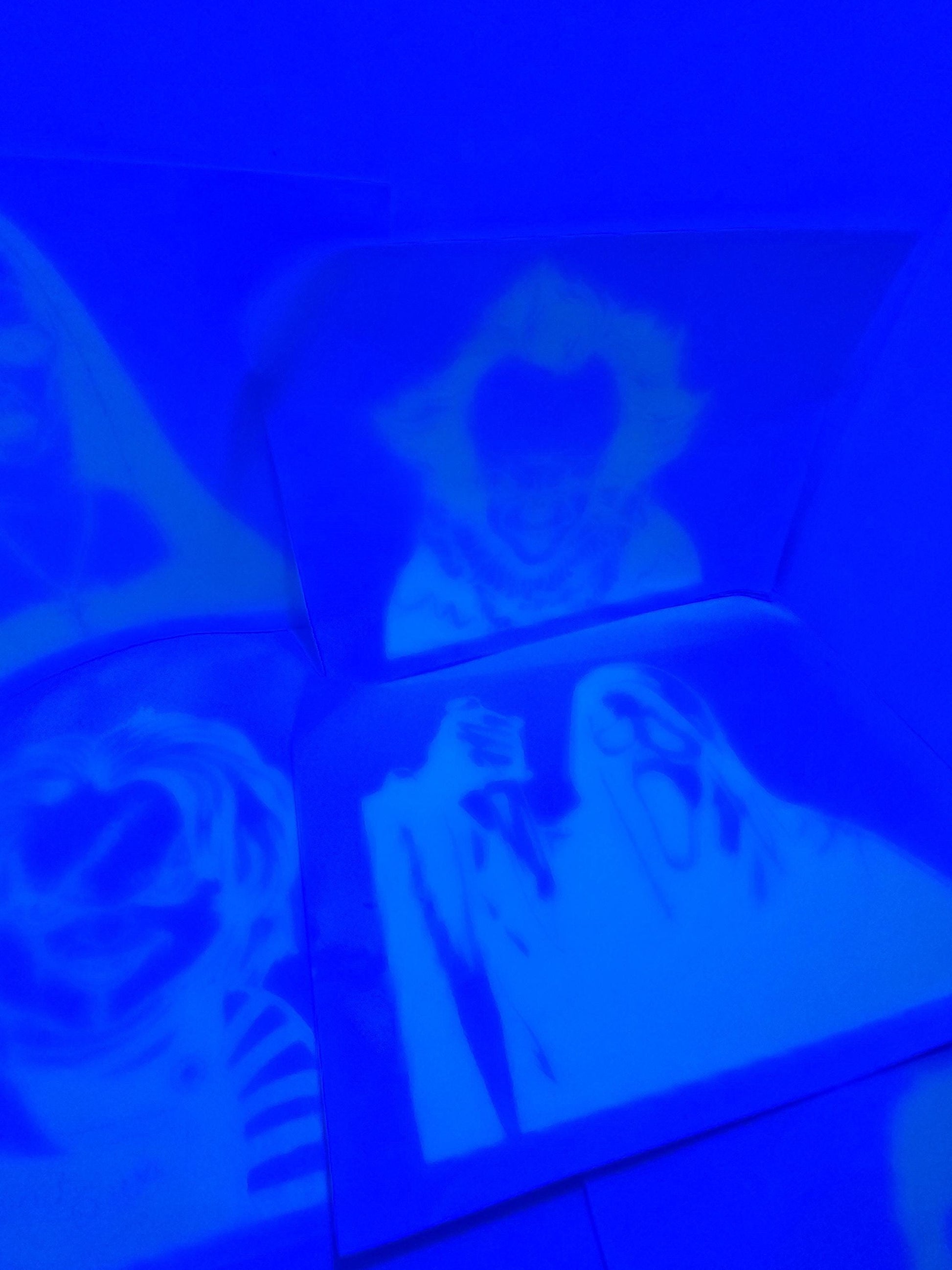 Halloween Characters Lot of Blacklight Glow In Dark Decal Stickers - Blacklight - Glow In Dark - Haunted House - Jason - Freddy Krueger