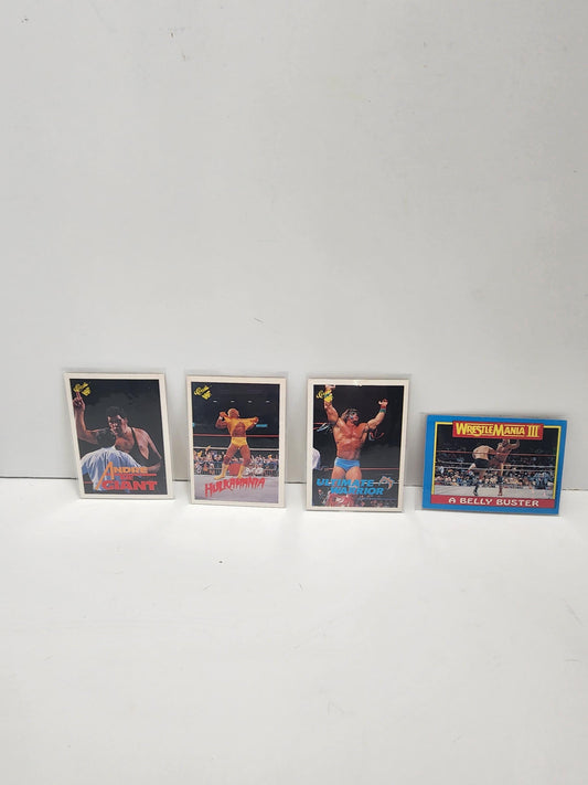 1990 Titan Sports Vintage WWF Wrestlemania Trading Cards - Ultimate Warrior - Hulk Hogan - Andre The Giant - Wwf - Wrestling - Tcg - Cards