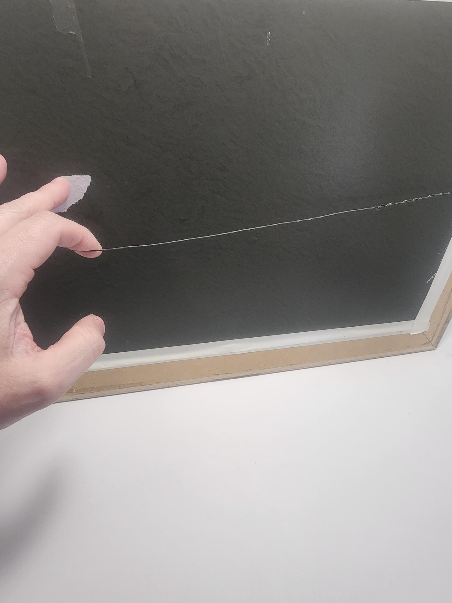 Mid Century Hands Over Hands Painting in Golden Colored Vintage Frame - Framed Art - Art - Hands - Hands Paintings - Paintings - Mid-century