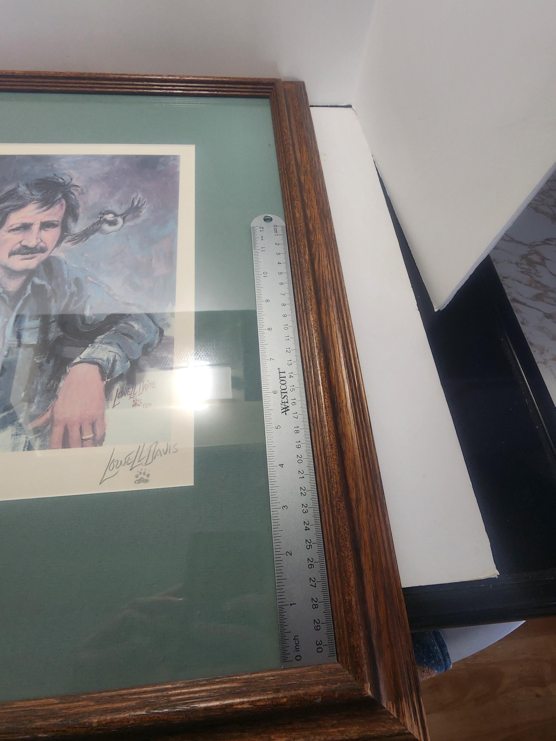 Lowell David 133/150 RARE Lithograph Painting - Lowell Davis - Portraits - Self Portraits - Lilthograph - Paintings - Wall Decor