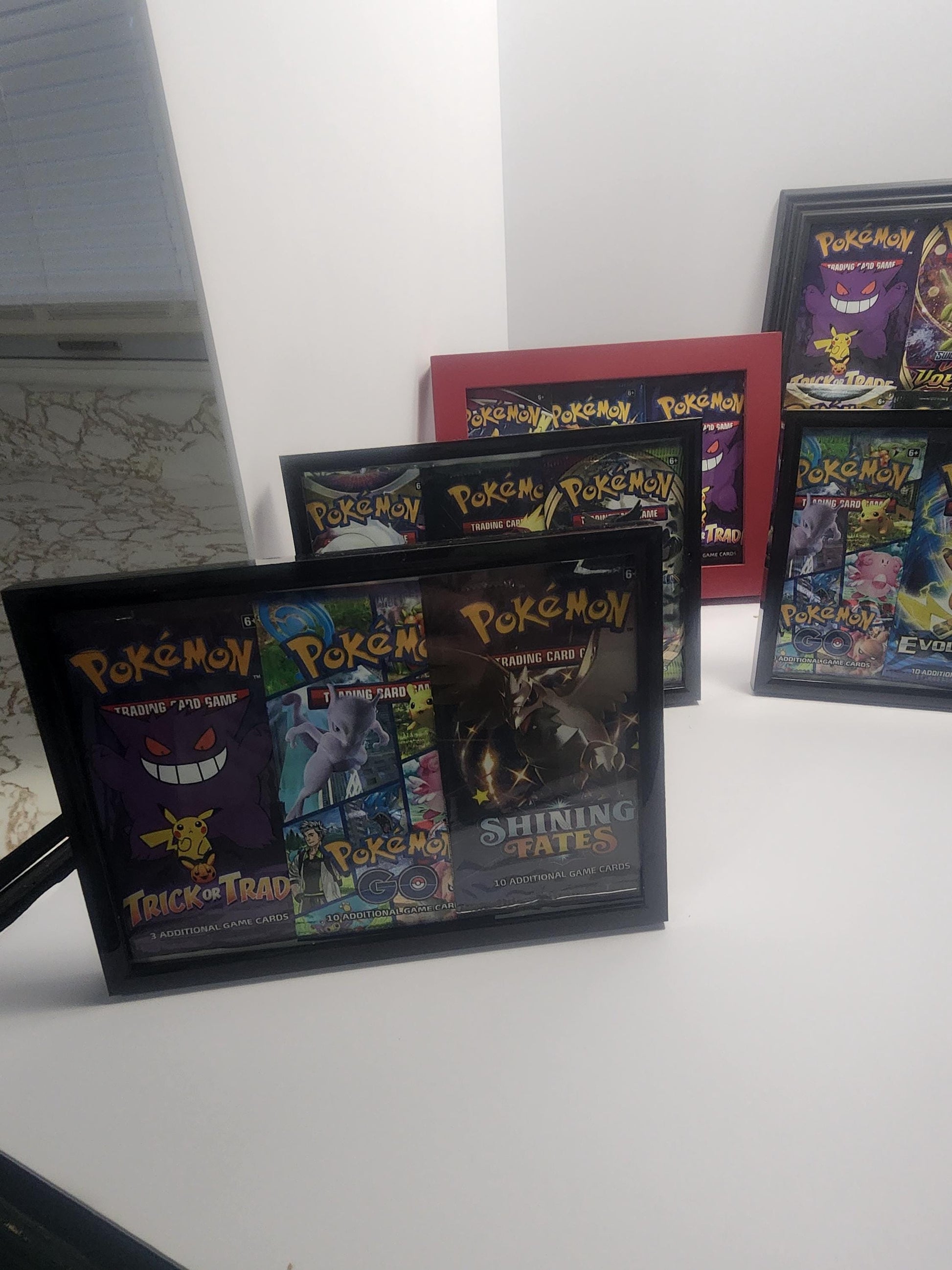Pokemon Opened Packs Framed Decor - Pictures - Frames - Pokemon - Pokemon Cards - Pokemon Packs - XY Evolutions - Pokemon Gift - Decor