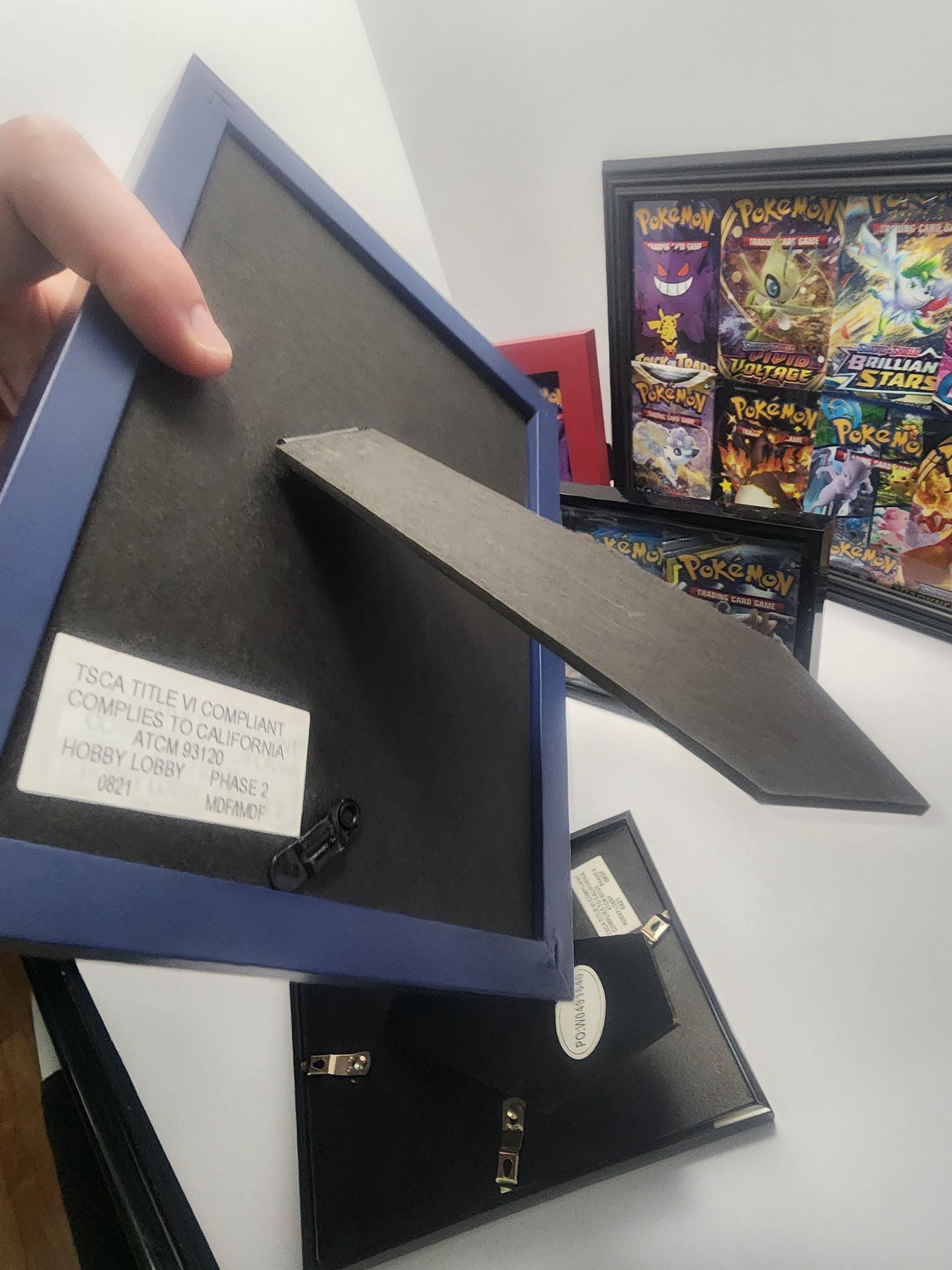 Pokemon Opened Packs Framed Decor - Pictures - Frames - Pokemon - Pokemon Cards - Pokemon Packs - XY Evolutions - Pokemon Gift - Decor