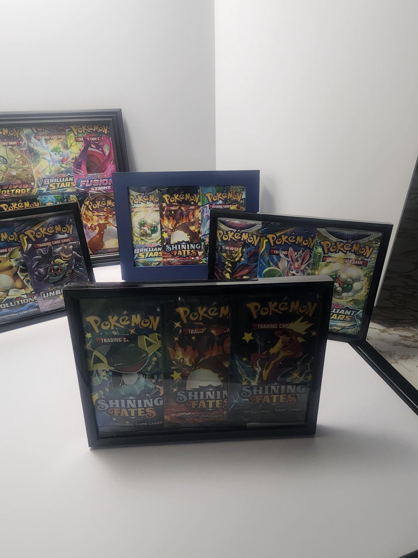 Pokemon Opened Packs Framed Decor - Pictures - Frames - Pokemon - Pokemon Cards - Pokemon Packs - XY Evolutions - Pokemon Gift - Decor