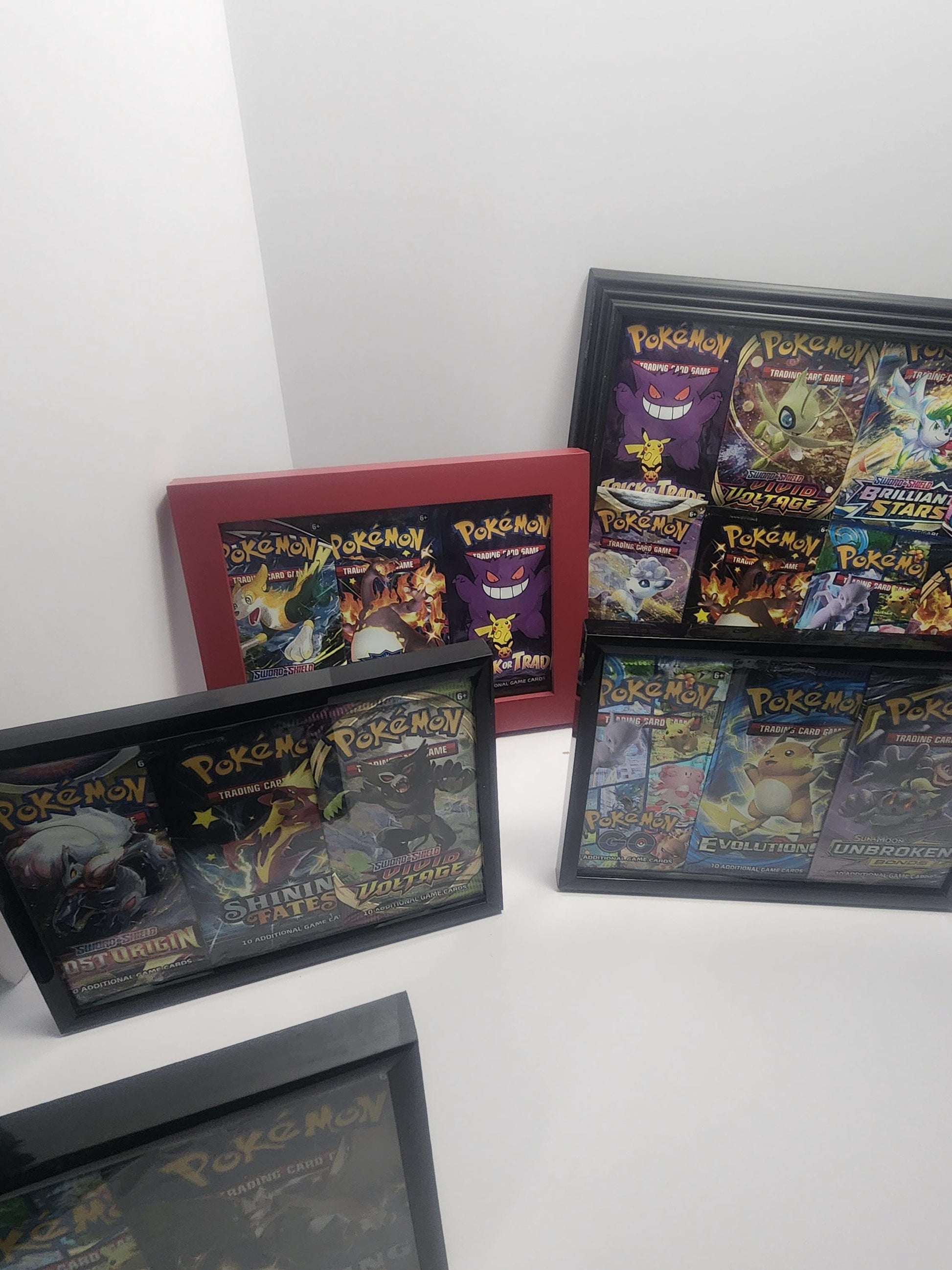 Pokemon Opened Packs Framed Decor - Pictures - Frames - Pokemon - Pokemon Cards - Pokemon Packs - XY Evolutions - Pokemon Gift - Decor