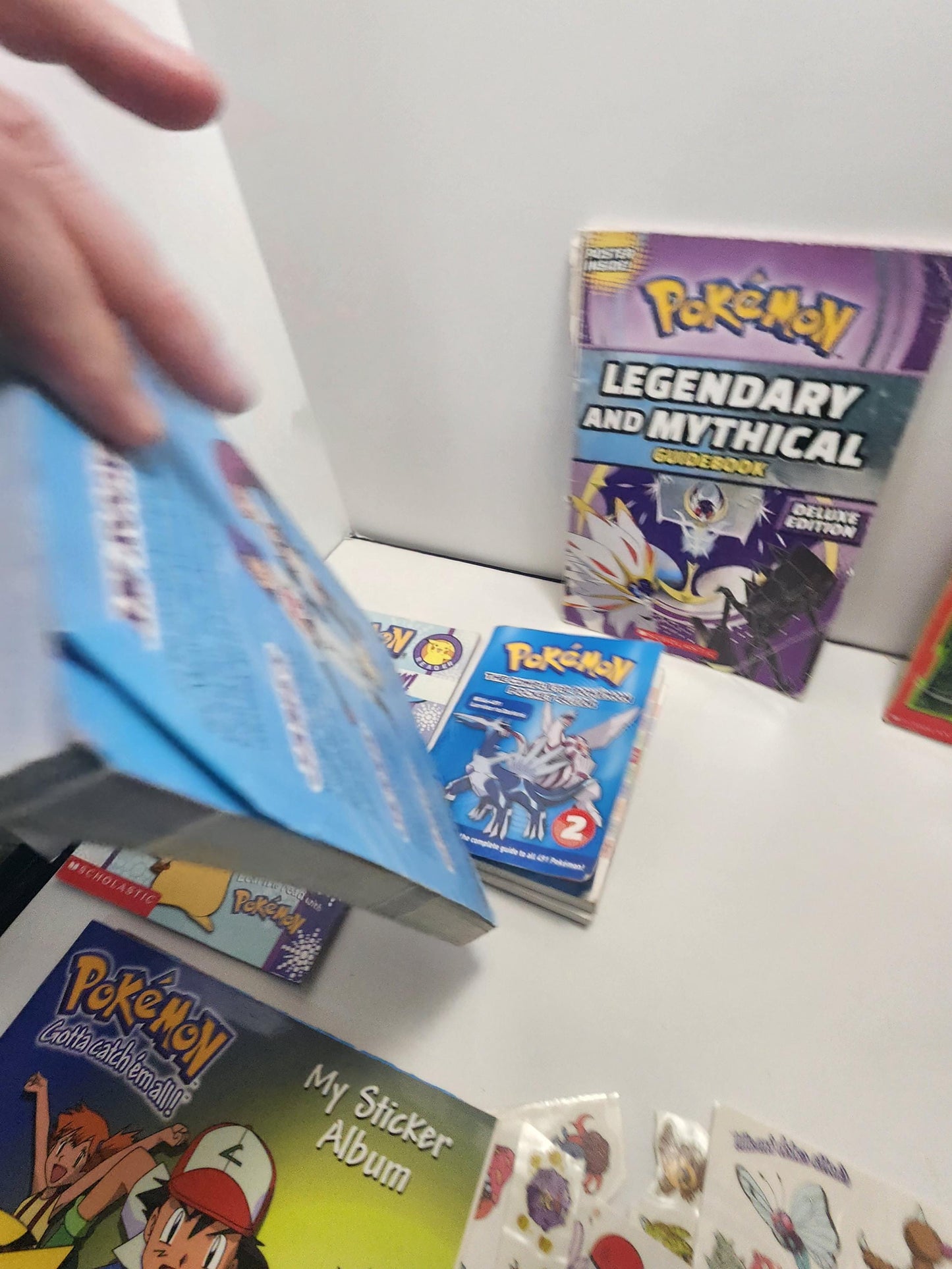 Pokemon Vintage Books Guides And Stickers - Pokemon - Galos - Pokemon Guide - Stickers - Pokemon Stickers - Pikachu - Ash Ketchum