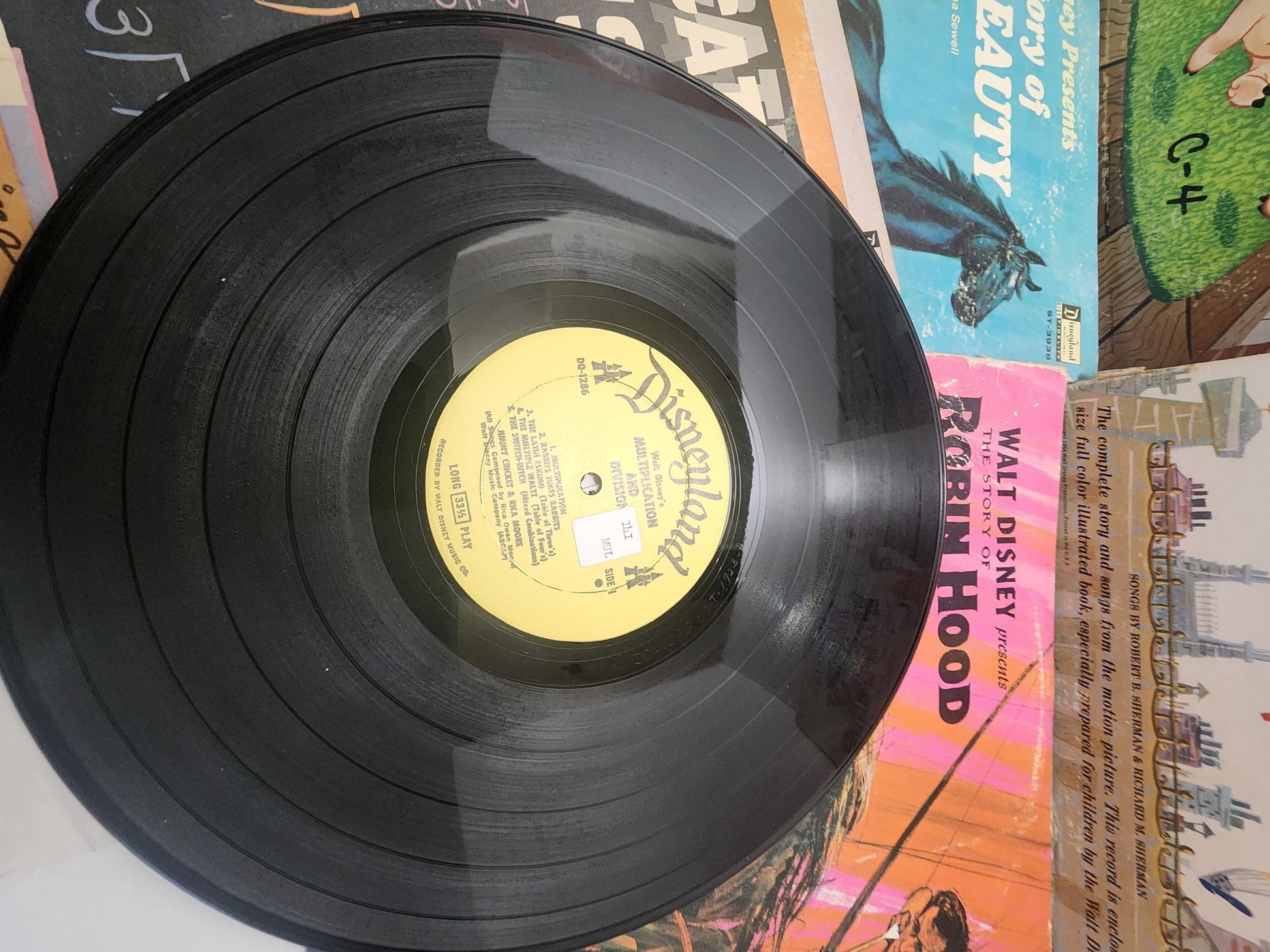 Disneyland 1960s 1970s Vintage Vinyl Records - Disney - Vintage Disney - Disneyland - Vinyl - Records - Christmas Carols - Disney Music