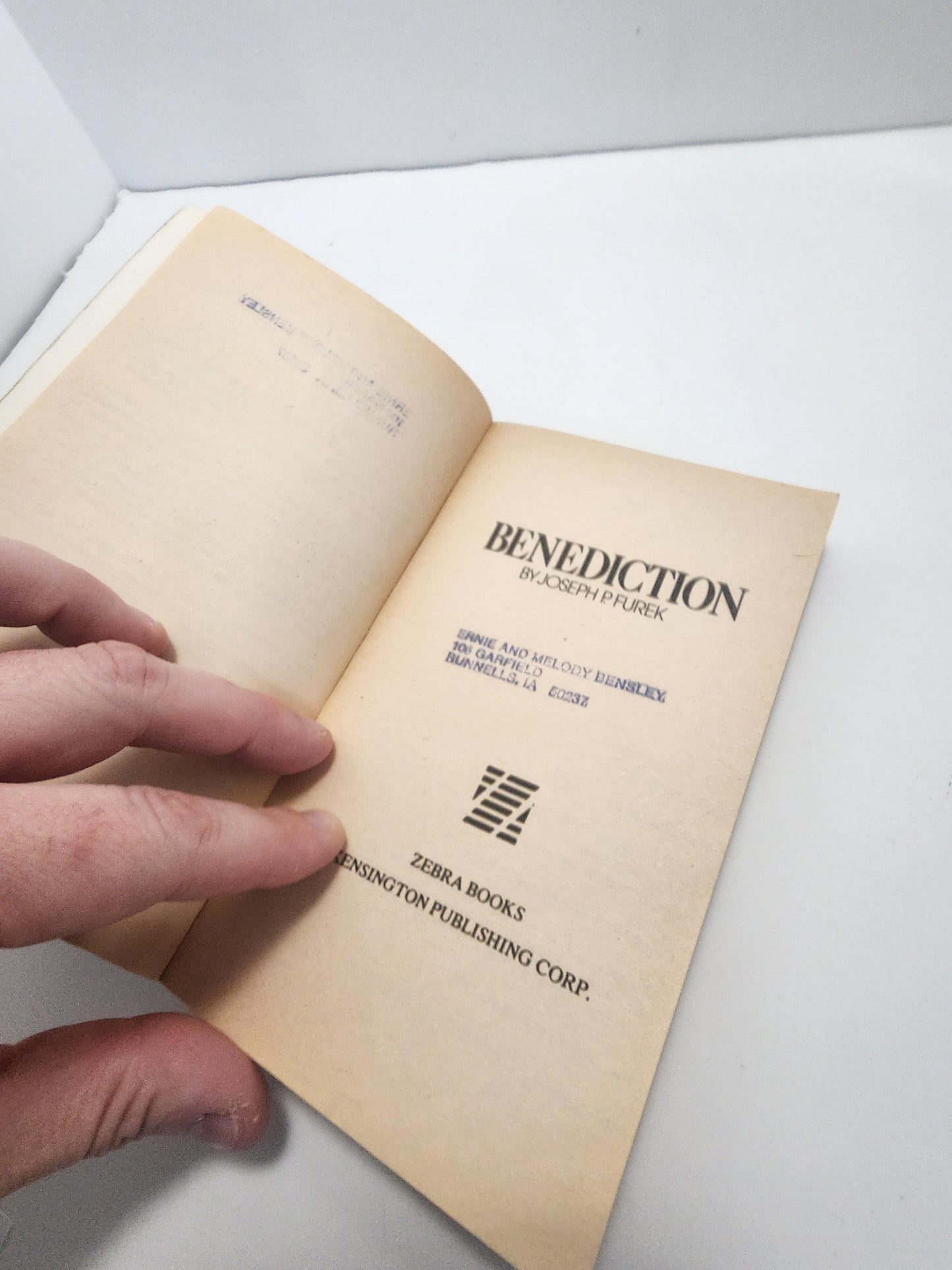 1979 RARE Out Of Print Benediction By Joseph P. Furek - 1970s - 1970 Books - Rare Books - Benediction - Benediction Book - Out Of Print Boo