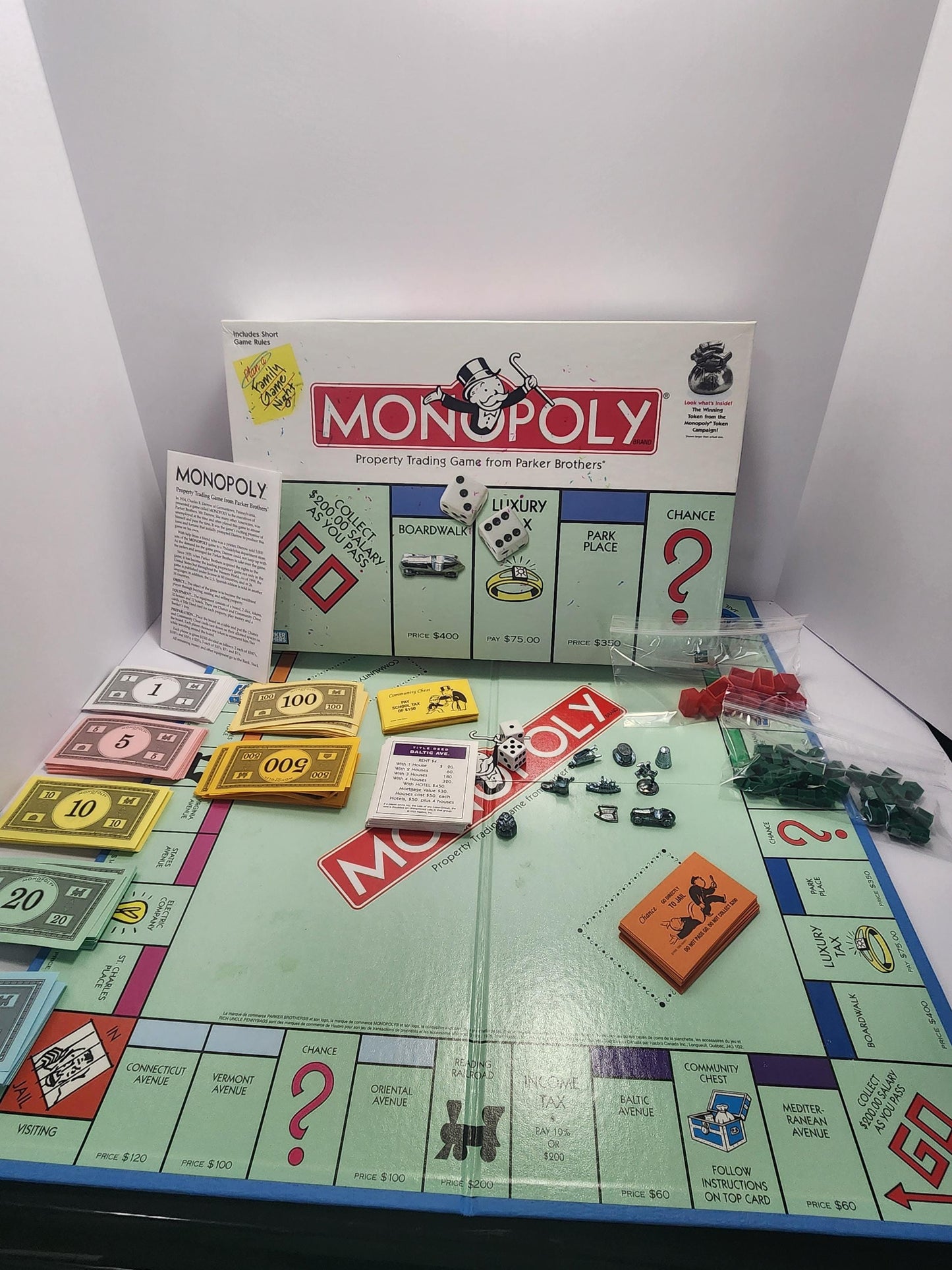 Monopoly Special Edition With Game Winning Token - Parker Brothers - Monopoly - Vintage Monopoly - Board Games - Vintage Games