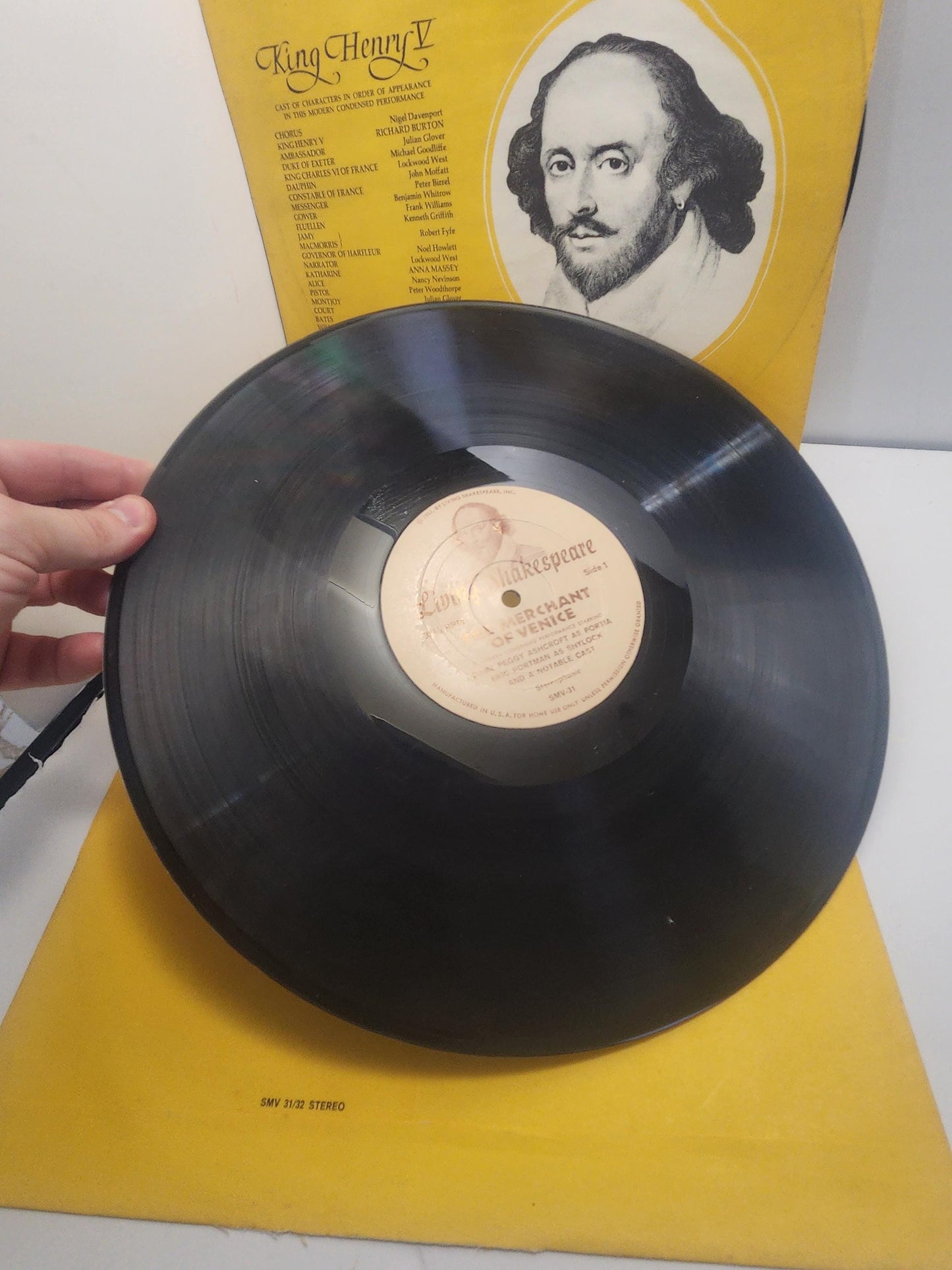 1962 Living History Shakespeare Ming Henry Vintsge Vinyl Records - Records - Vinyl - Vinyl Record - American History - Poetry