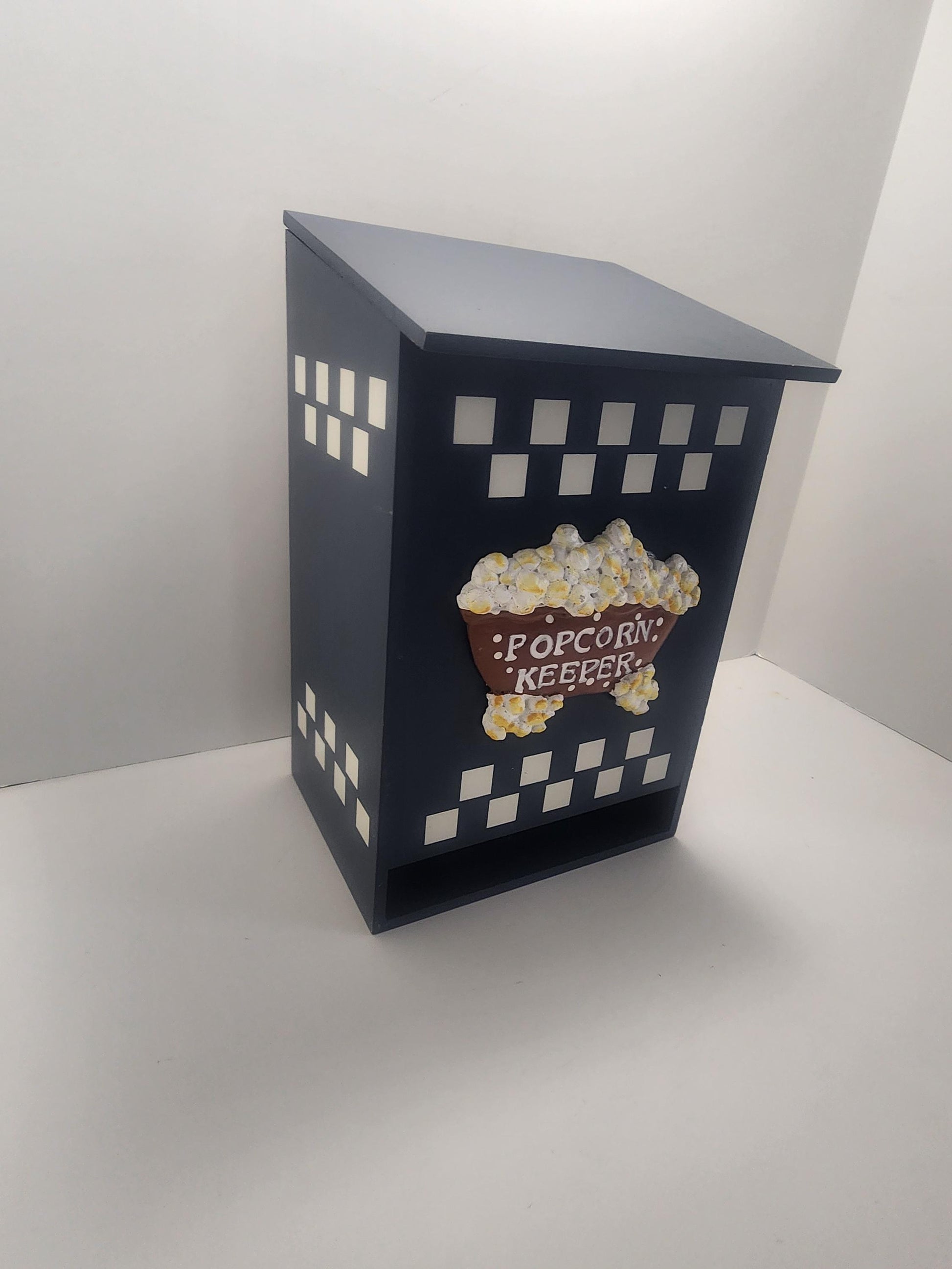 Popcorn Keeper - Popcorn - Popcorn Decor - Movie Theater - Home Decor - Kitchen - Kitchen Decor