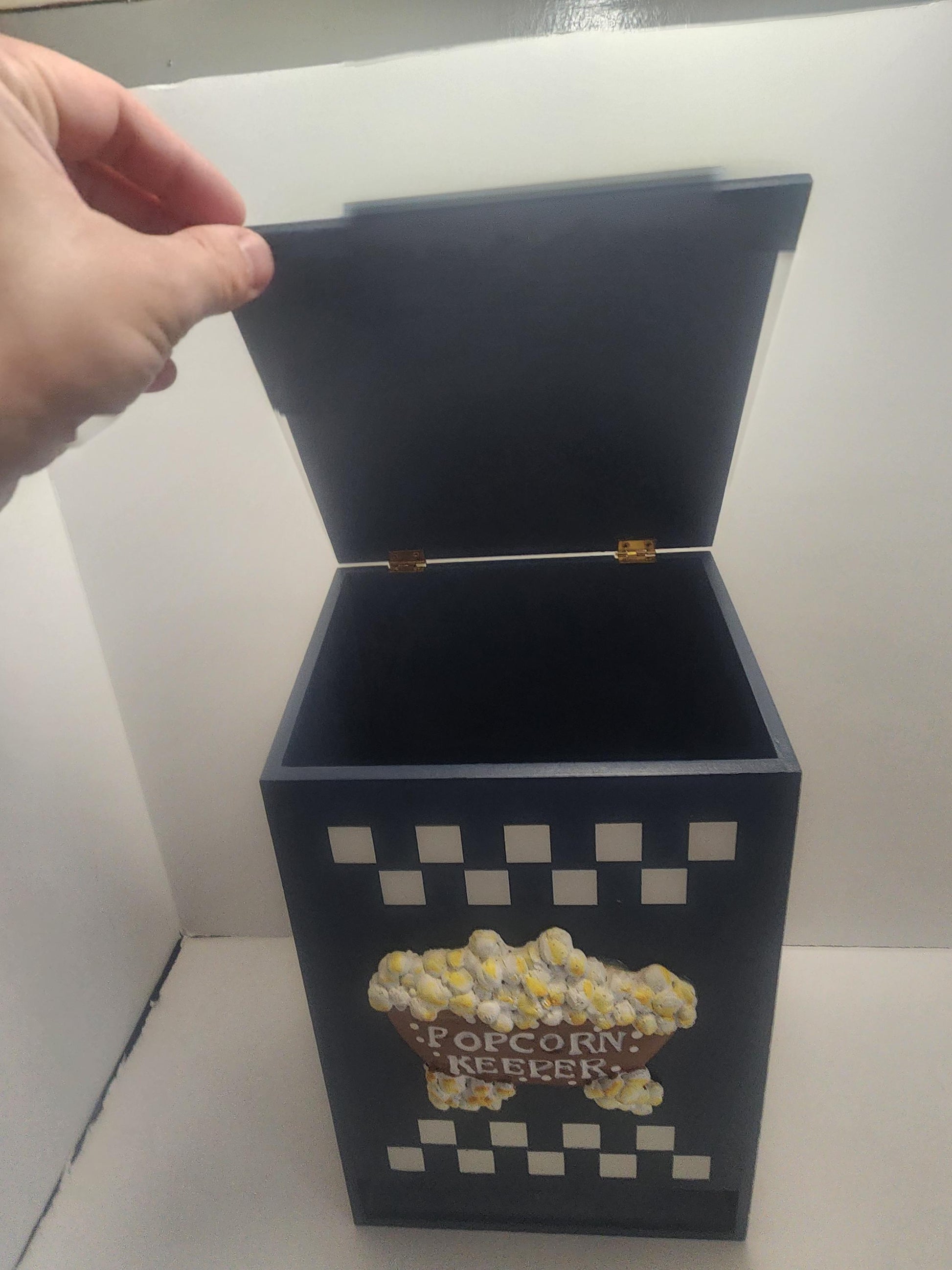 Popcorn Keeper - Popcorn - Popcorn Decor - Movie Theater - Home Decor - Kitchen - Kitchen Decor