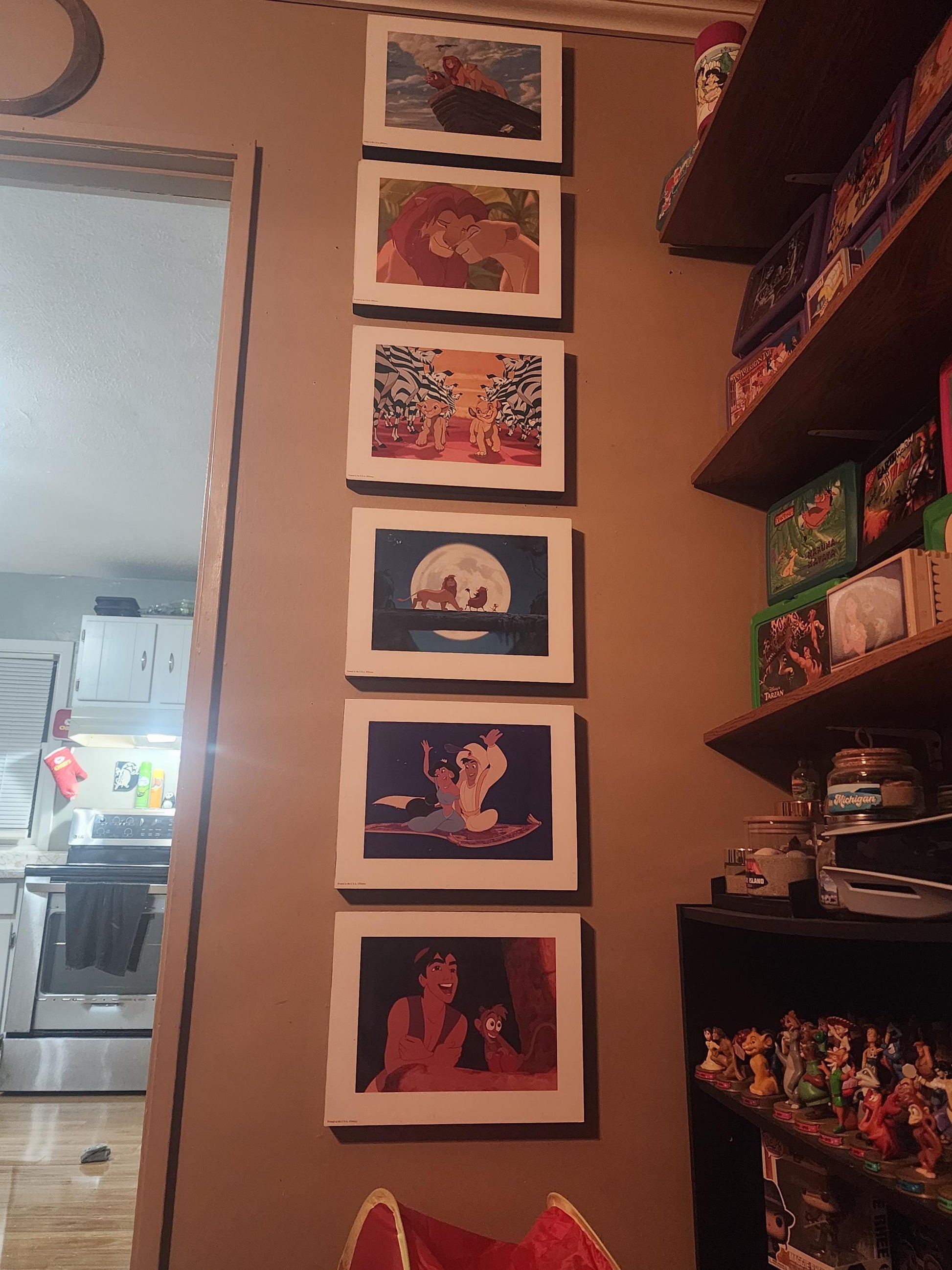Disney Vintage 1990s Lilographs Framed - Disney Store - Disneyland - Disney - Wall Hangings - Pictures - The Lion King - Lion King Decor