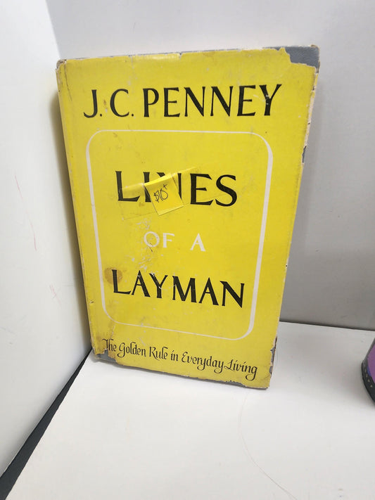 1956 Orginal Print J.C Penny Lines Of A Layman - Vintage Books - 1950s - JCpenny - J.C Penny - Lines Of A Layman - Books
