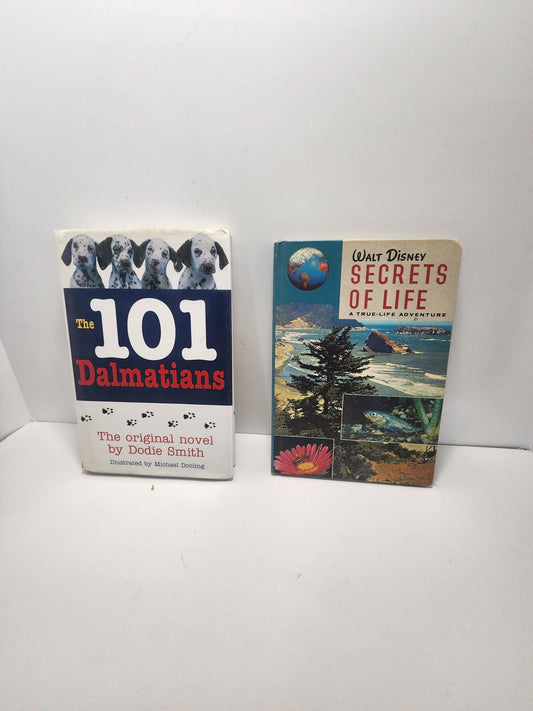 1980s RARE Walt Disney Books - 101 Dalmations - 101 Dalmations Books - The Secret Life Of Walt Disney - Walt Disney - Disney Books