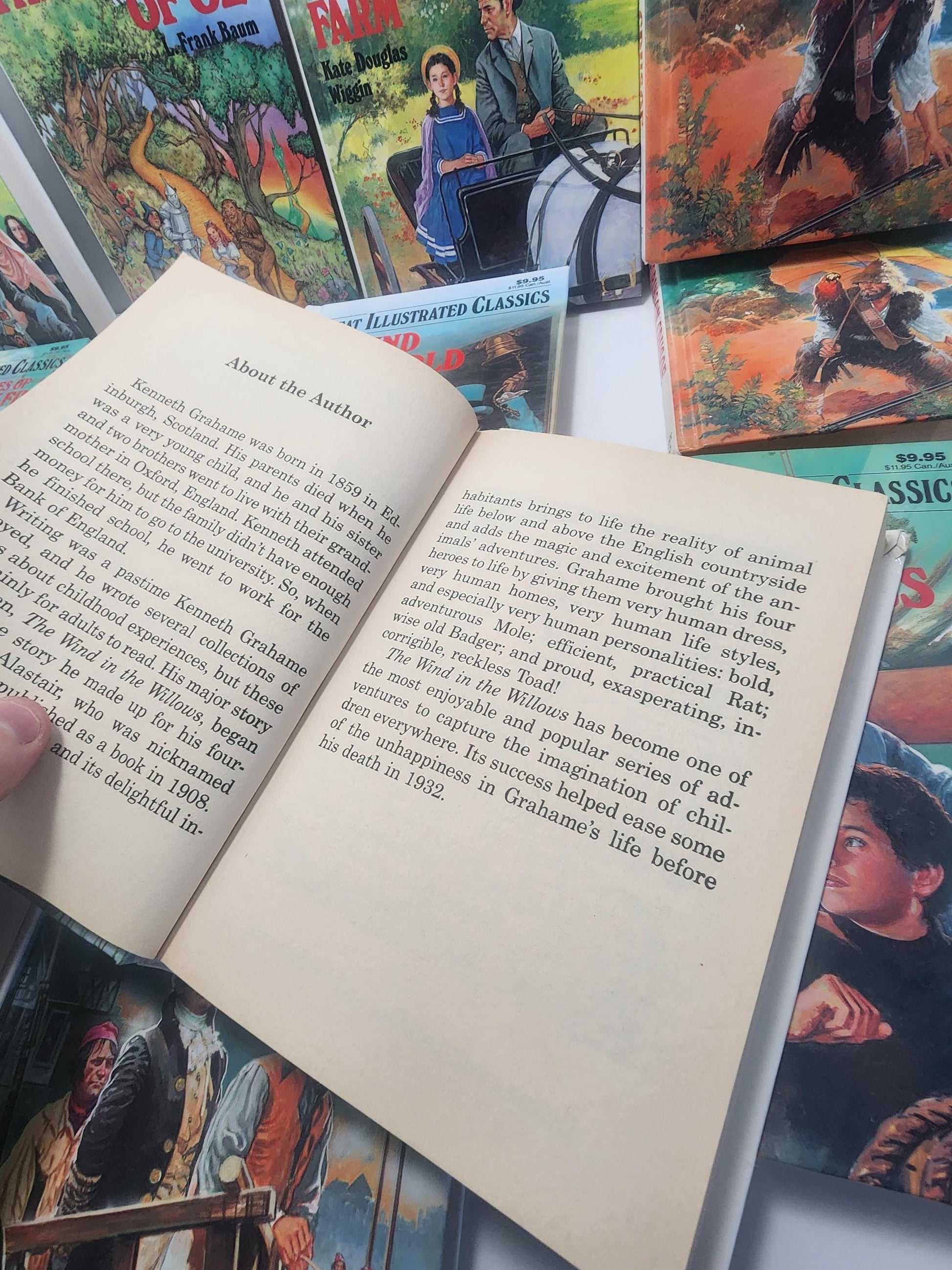 Great Illustrated Classics Books - Book Sets - Classic Books - Children's Books - Vintage Books - Mark Twain - Wizard Of Oz - Tom Sawyer