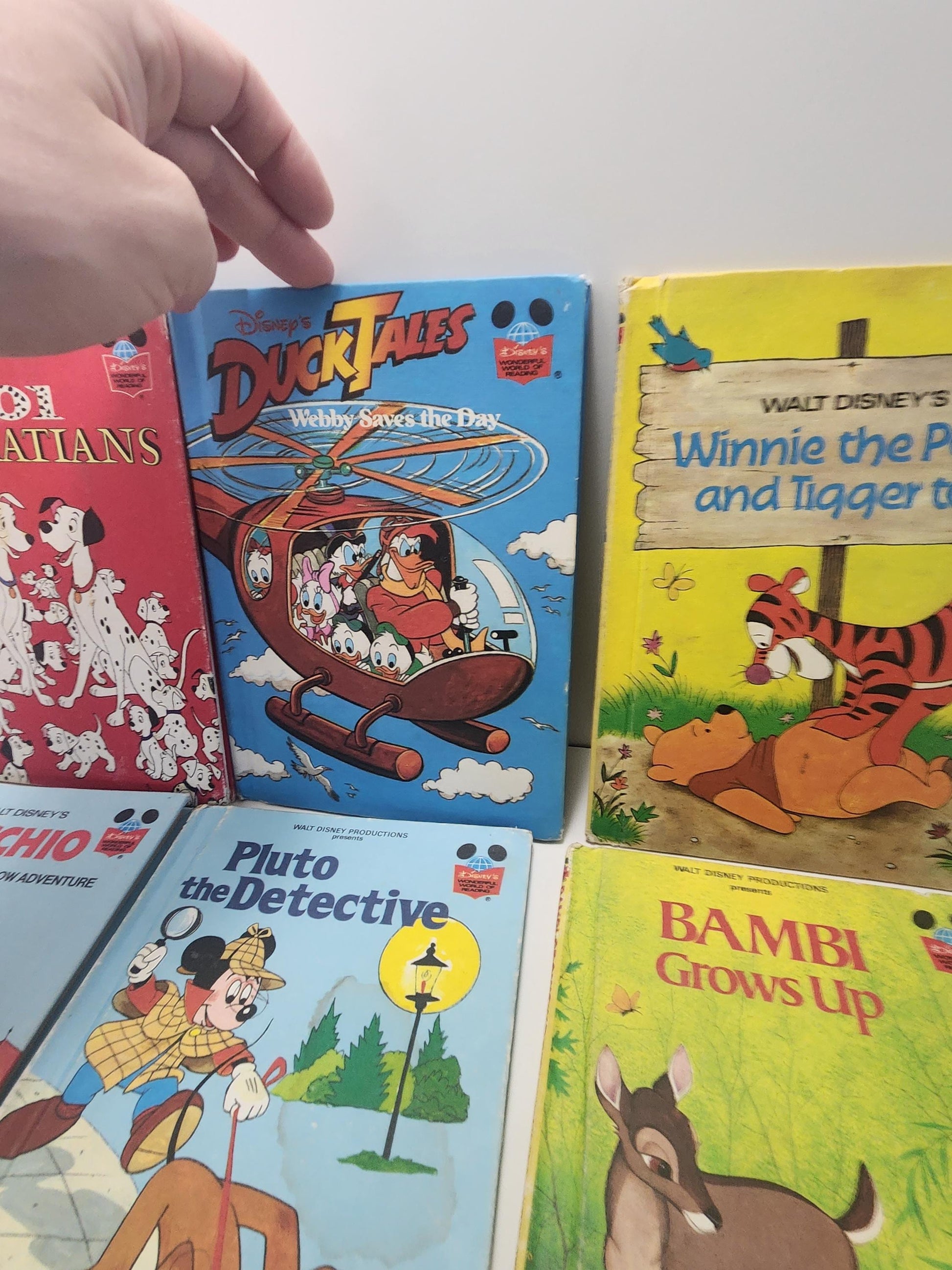 Walt Disney Vintage 1989 Children's Books Lot of 6 - Disney - Walt Disney - Disney Books - Children's Books - Ducktales - Winnie The Pooh