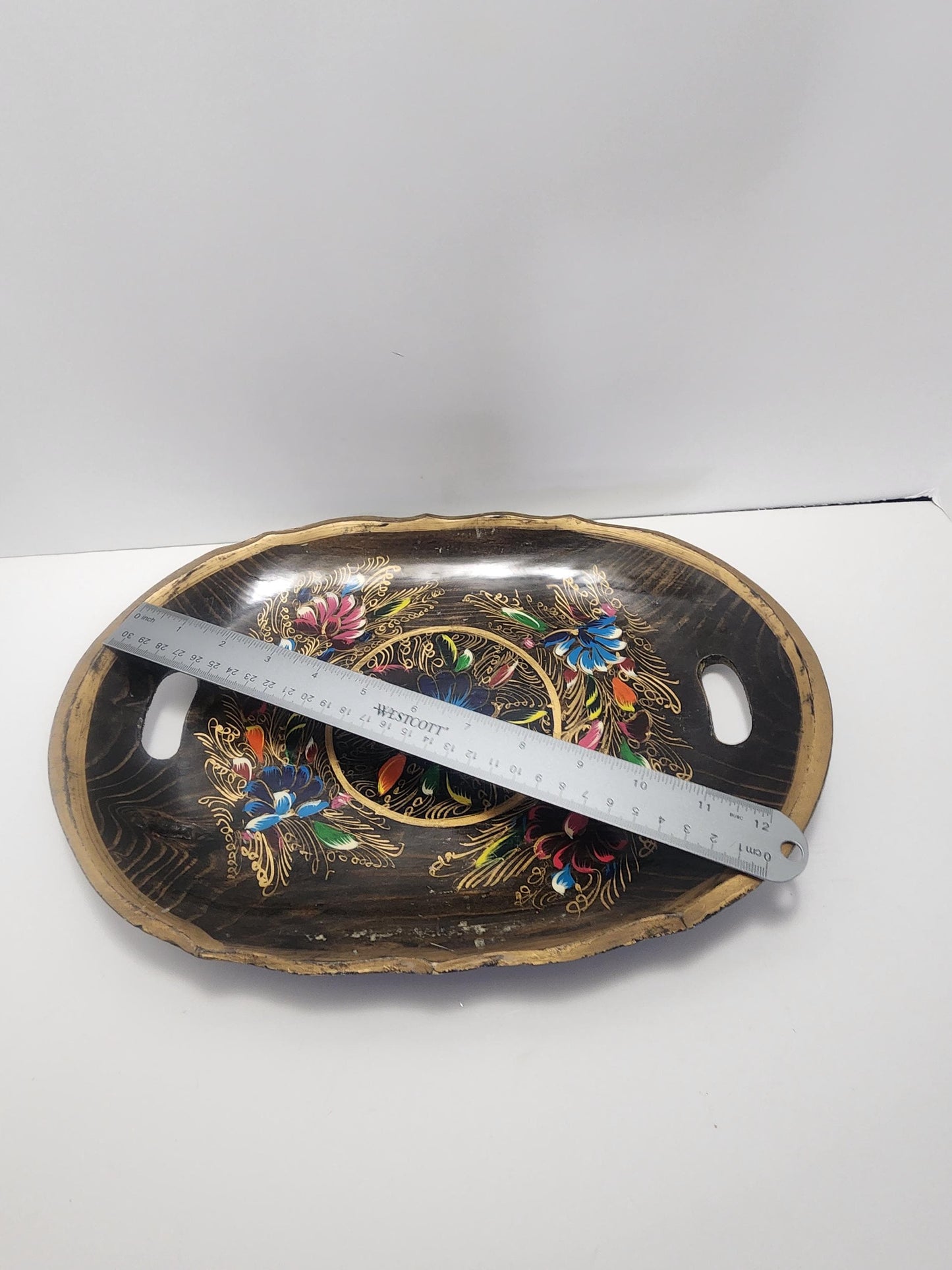 Handpainted Mexican Wooden Serving Tray - Handpainted - Trays - Serving Tray - Mexican - Mexico - Crafts - Decor