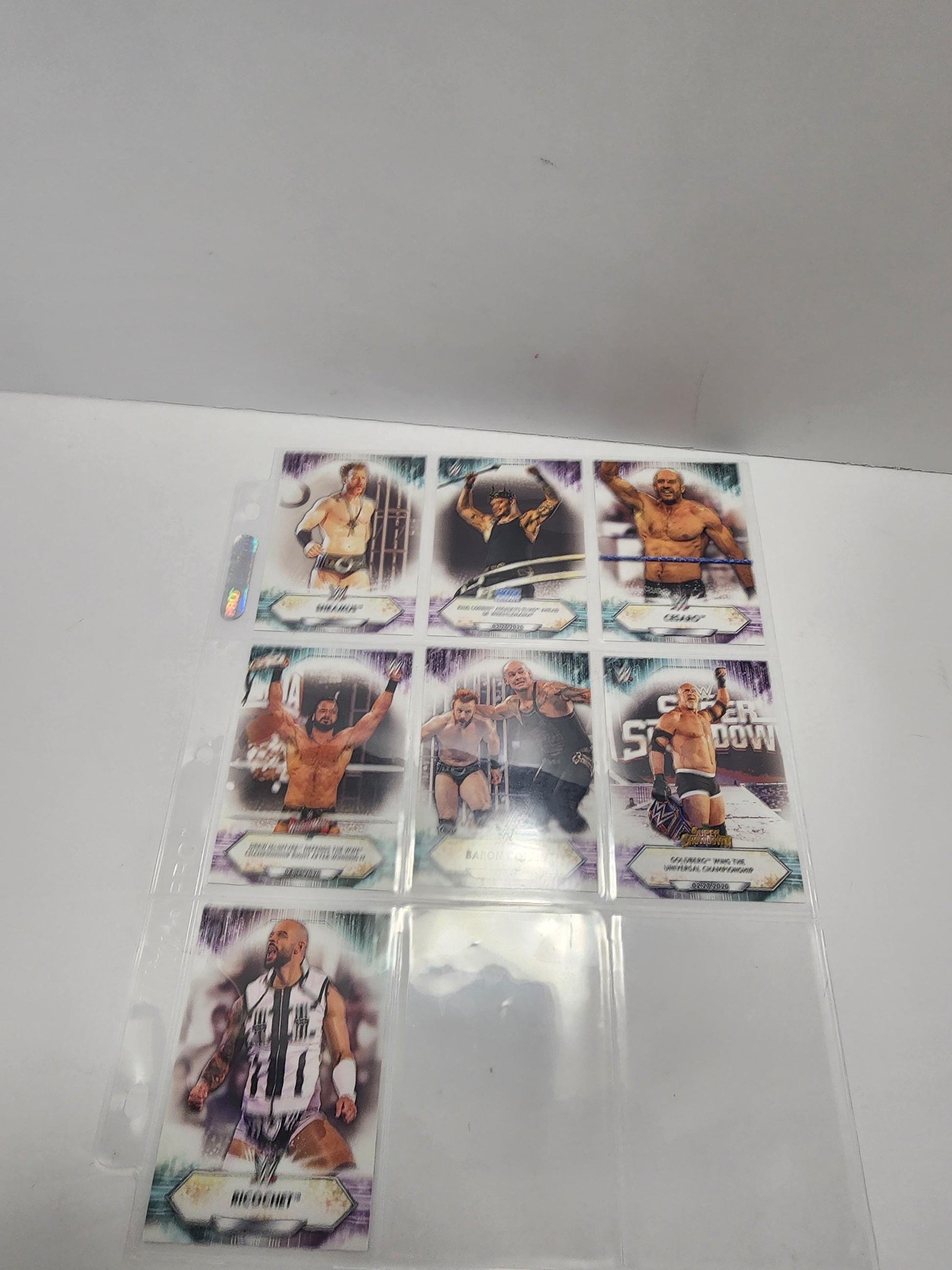 Wwf WWE Trading Cards Lot 1 Page - Goldberg - Wwf - Wwf Trading Cards - Tcg - Sports Cards - Wrestling - Wrestling Cards - Wrestlemania