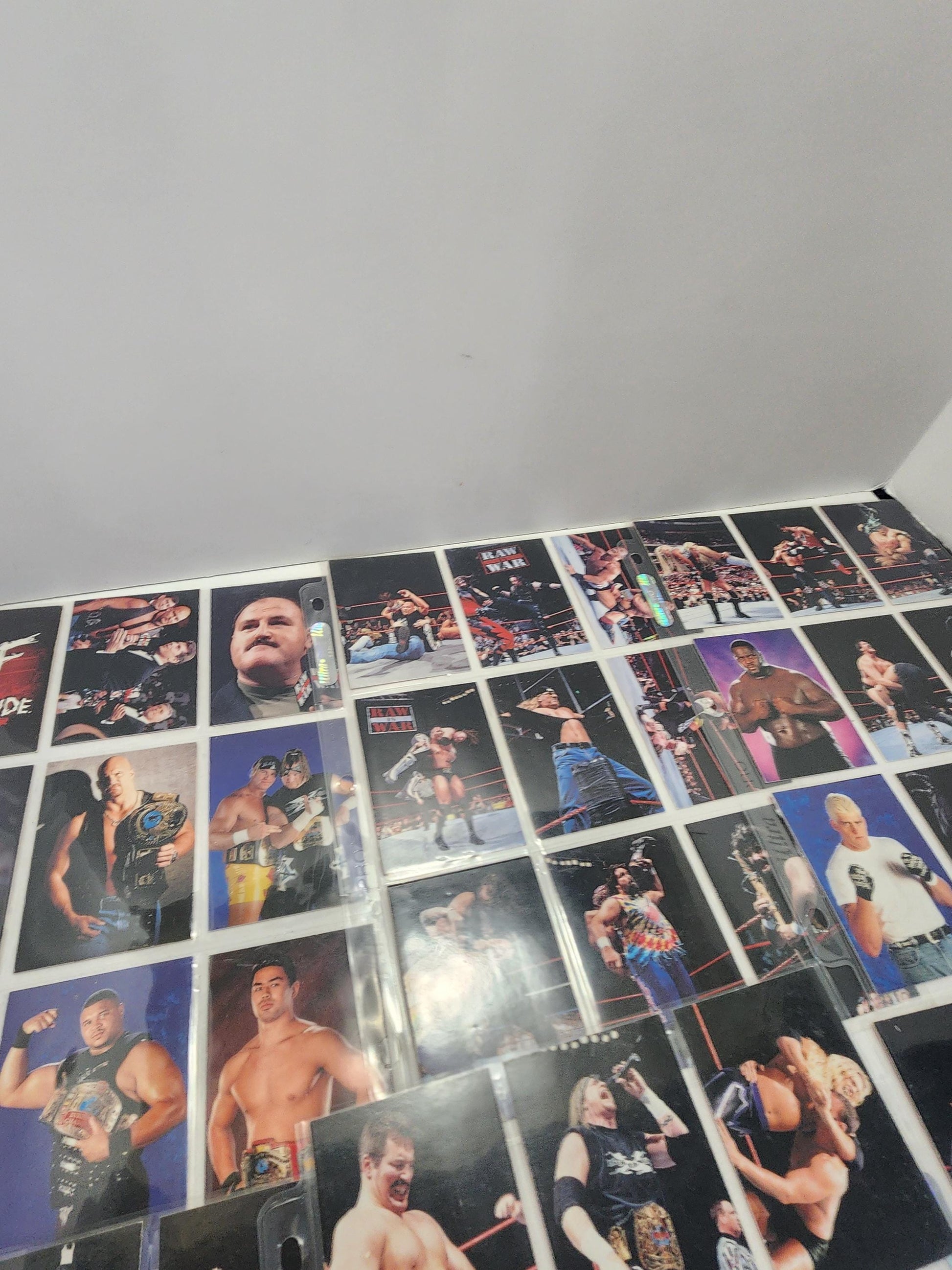 WWF Monday Nighy Raw 1999 Titans Sports 6 Pages Of Trading Cards - Wwf - Wwe - Trading Cards - Tcg - Monday Night Raw - Wrestling