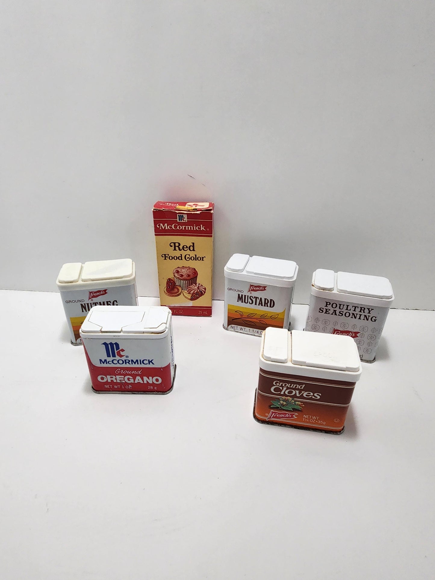 Antique Spice Containers Lot - Kitchen - Antiques - Vintage Kitchen - Kitchen Decor - Spices - Vintage Spices - Tins