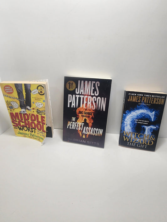 James Patterson Books - Books - James Patterson - Middle School - Young Adult - The Perfect Assassin - The Gift - Wizard & Wizard