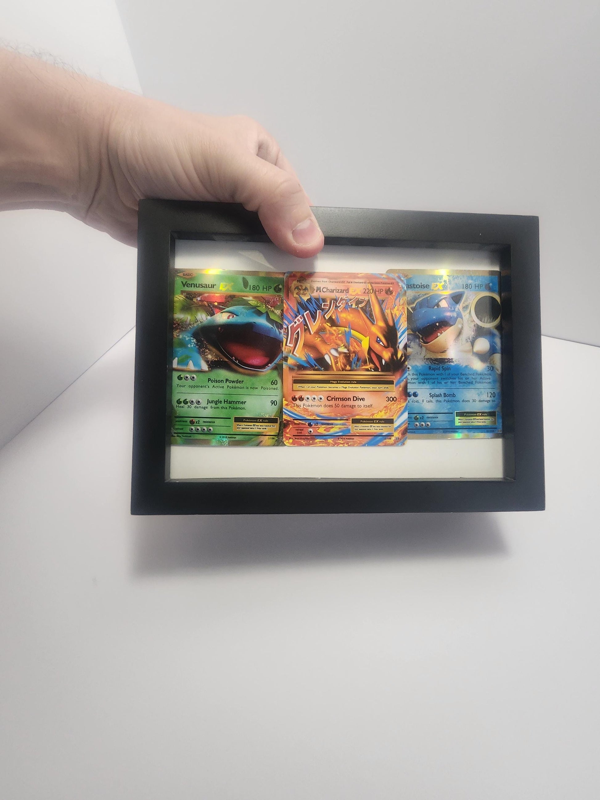 Pokemon Cards Framed Decor - Pictures - Frames - Pokemon - Pokemon Cards - Charizard - XY Evolutions - Pokemon Gift - Decor - Starter Pokemo
