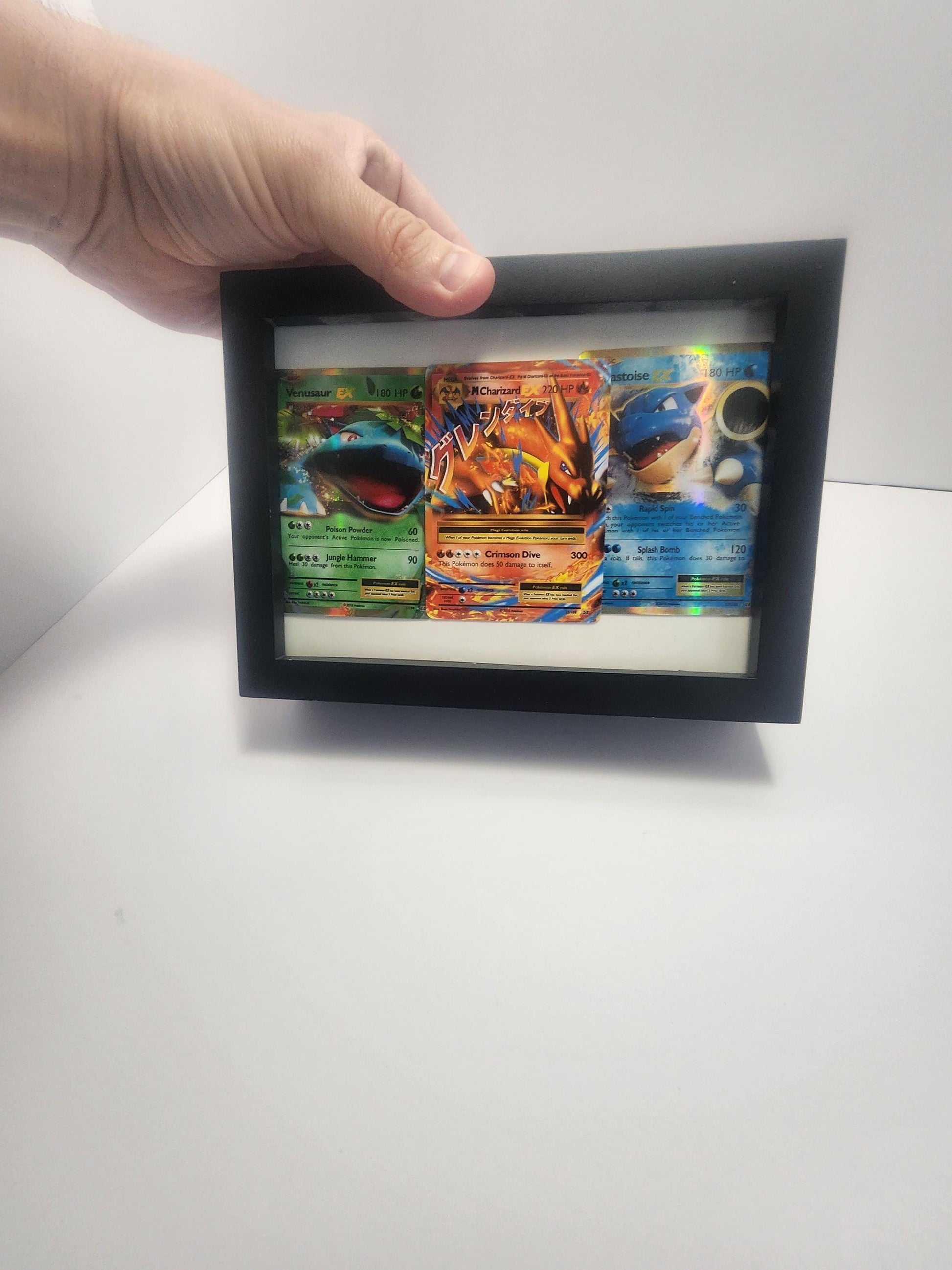 Pokemon Cards Framed Decor - Pictures - Frames - Pokemon - Pokemon Cards - Charizard - XY Evolutions - Pokemon Gift - Decor - Starter Pokemo