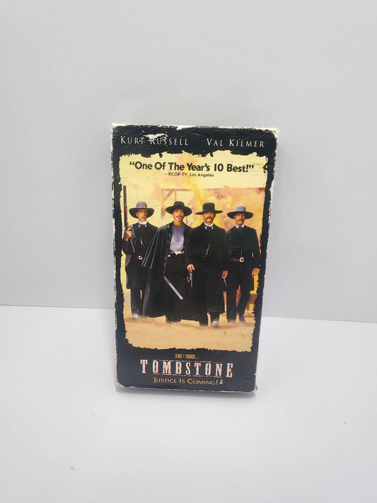 Tombstone Vhs - Tombstone - Val Kilmer - Doc Holiday - Kurt Russell - Wyatt Earp - Westerns - Vintage Movies - Vhs
