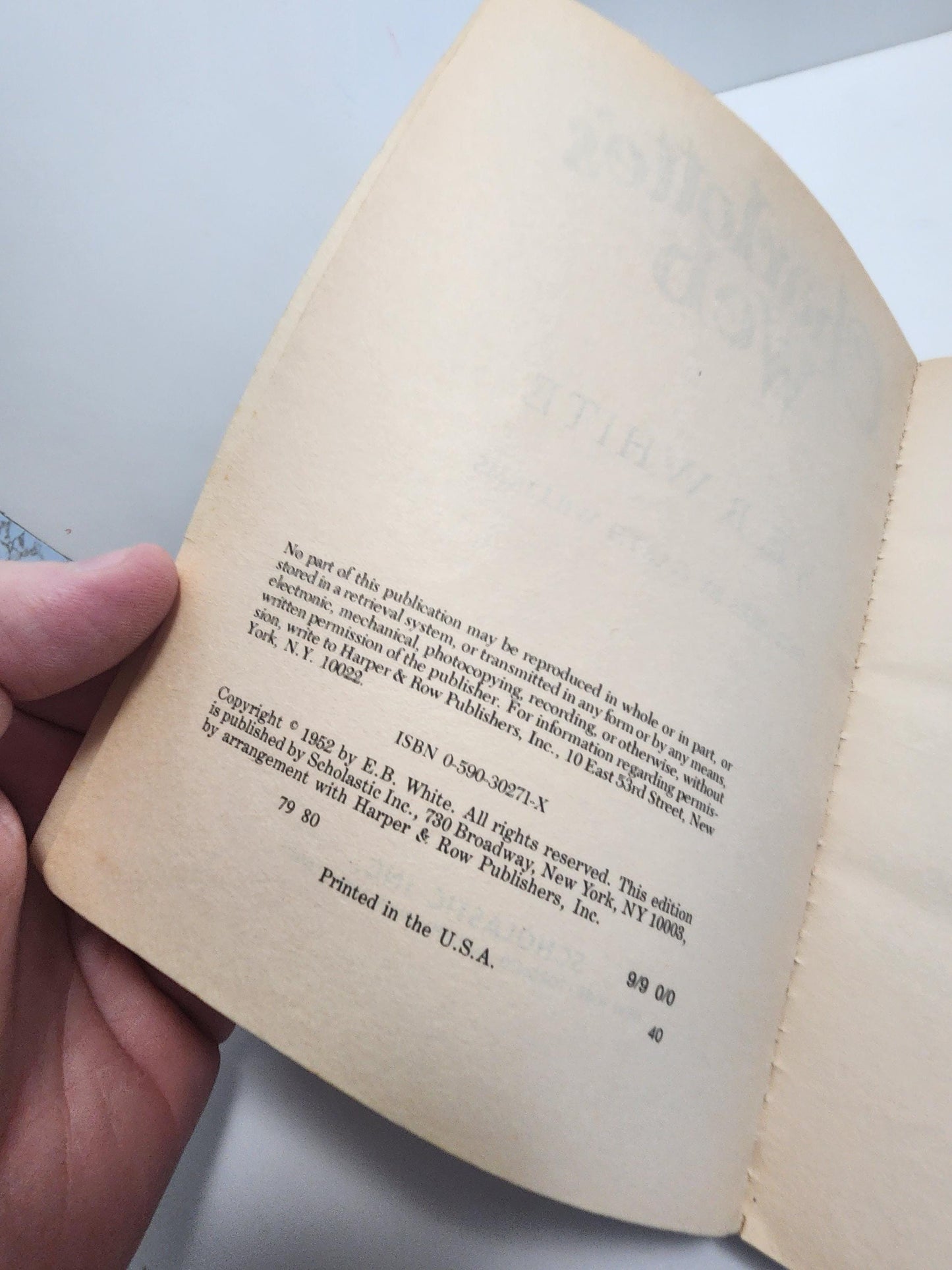 1952 Scholastic Vintage Charlotte's Web By E.B White - Charlotte's Web - Books - Famous Books - E.B White - Scholastic - Kids Books