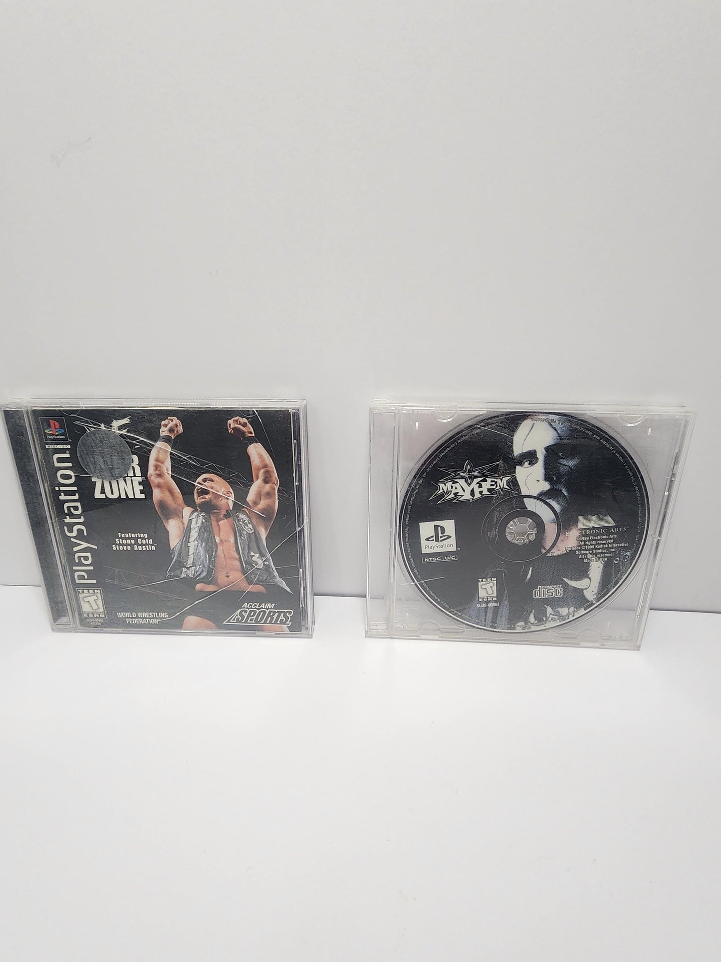 Wrestling Vintage Playstation Games - Games - Wwe - WCW- Stone Cold - Playstation - Video Games - Wrestling Games