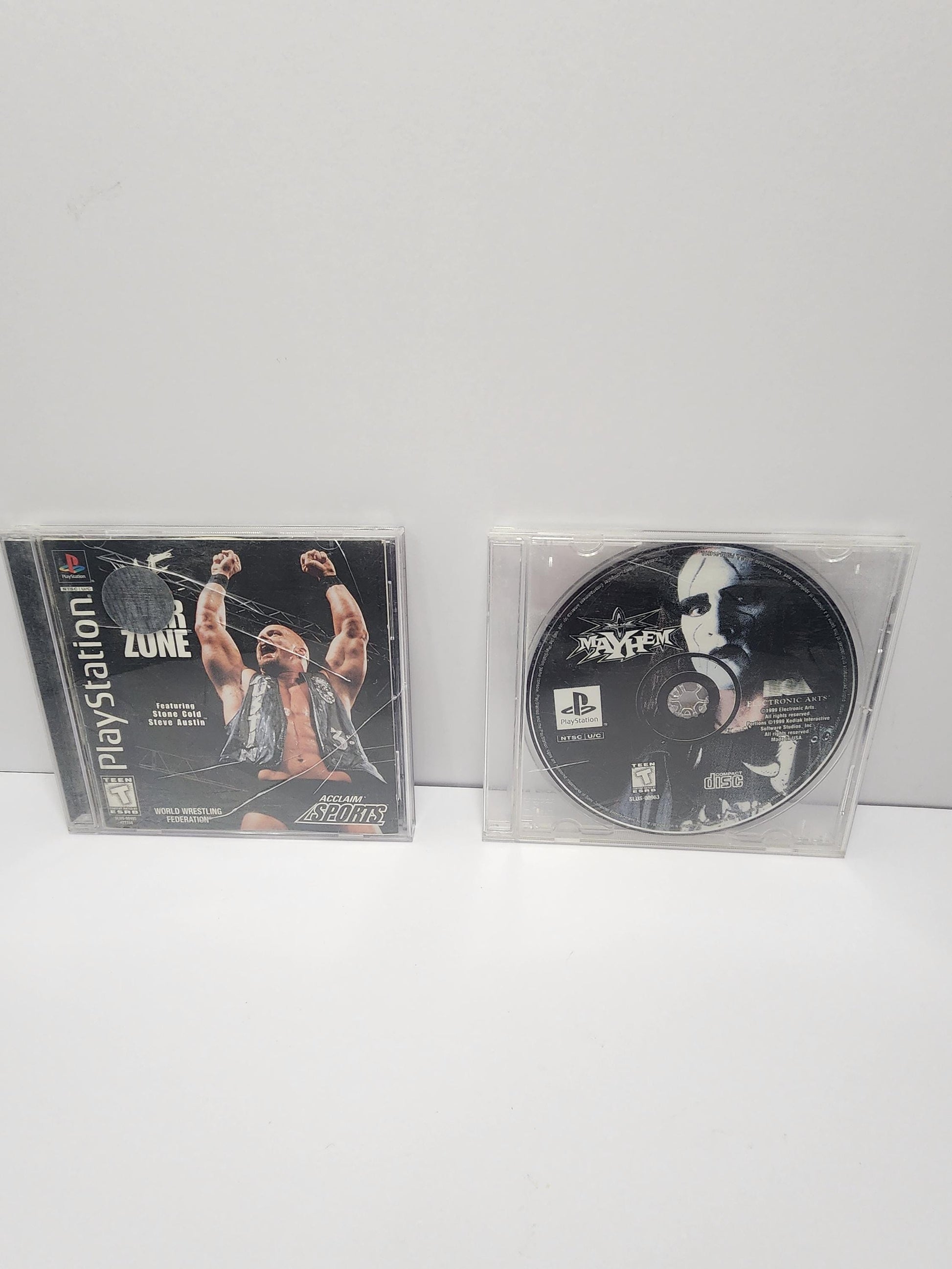 Wrestling Vintage Playstation Games - Games - Wwe - WCW- Stone Cold - Playstation - Video Games - Wrestling Games