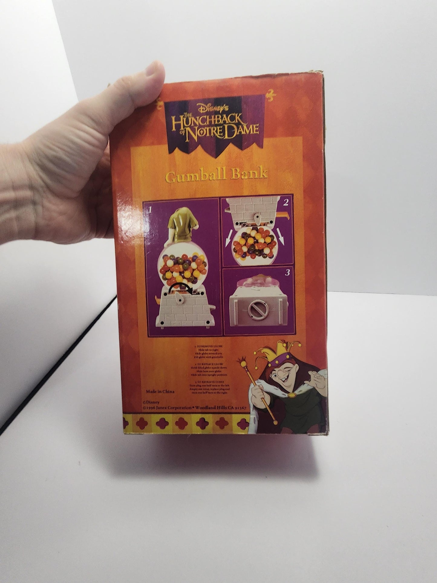 1996 Disney The Hunchback Of Notre Dame Gunball Machine SEALED - Gum - Gumball Machine - Hunchback - Notre Dame - Disney - Vintage Toys