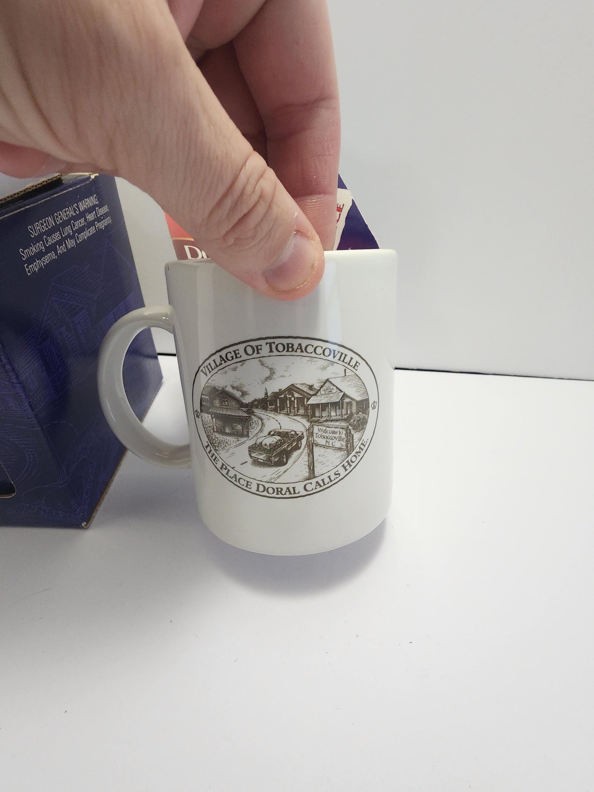 Village Of Tobaccoville Doral Gift Coffee Mug - Mugs - Coffee - Coffee Mugs - Doral - Tobacco - Tobacco Memorbilla