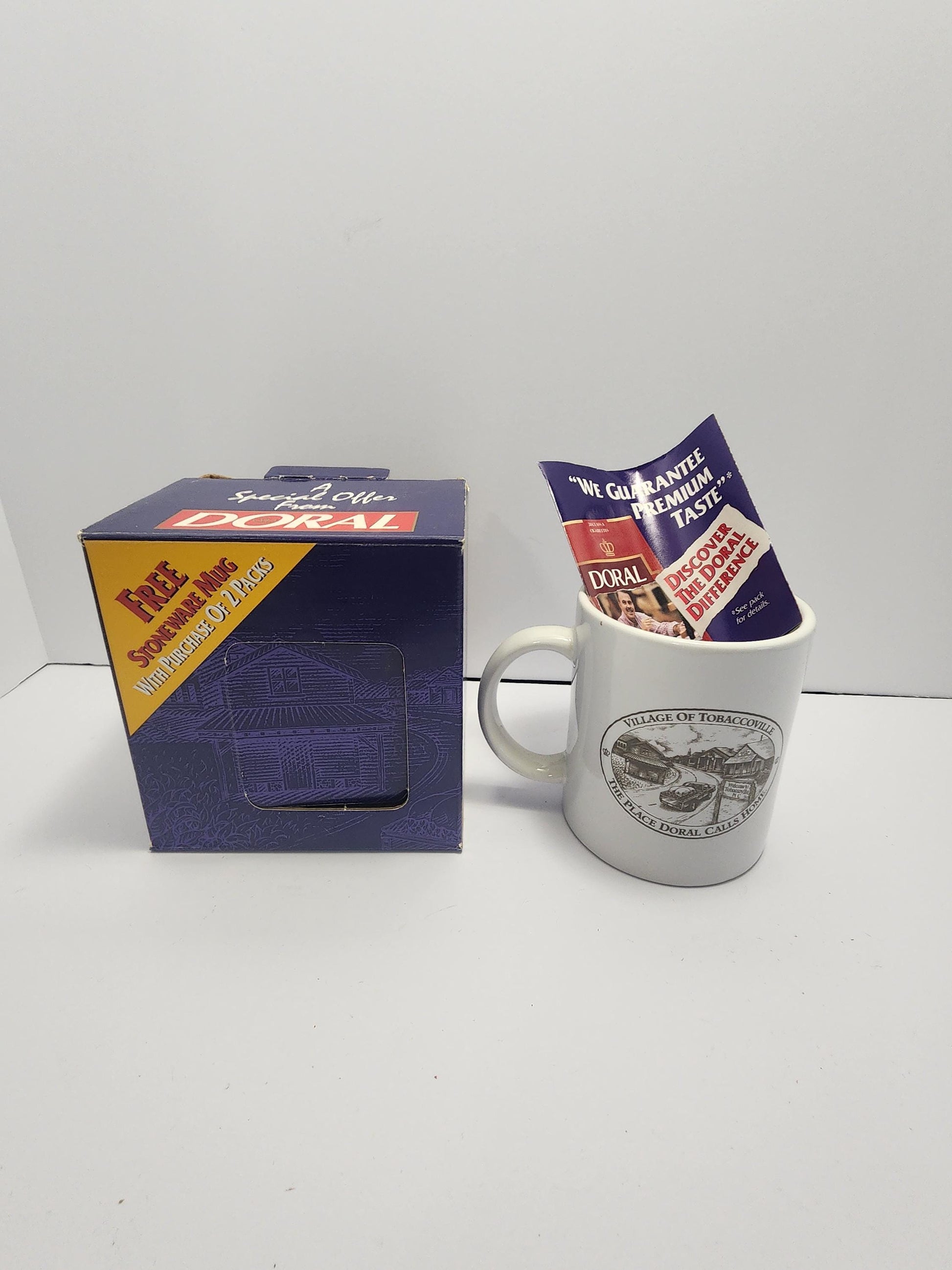 Village Of Tobaccoville Doral Gift Coffee Mug - Mugs - Coffee - Coffee Mugs - Doral - Tobacco - Tobacco Memorbilla