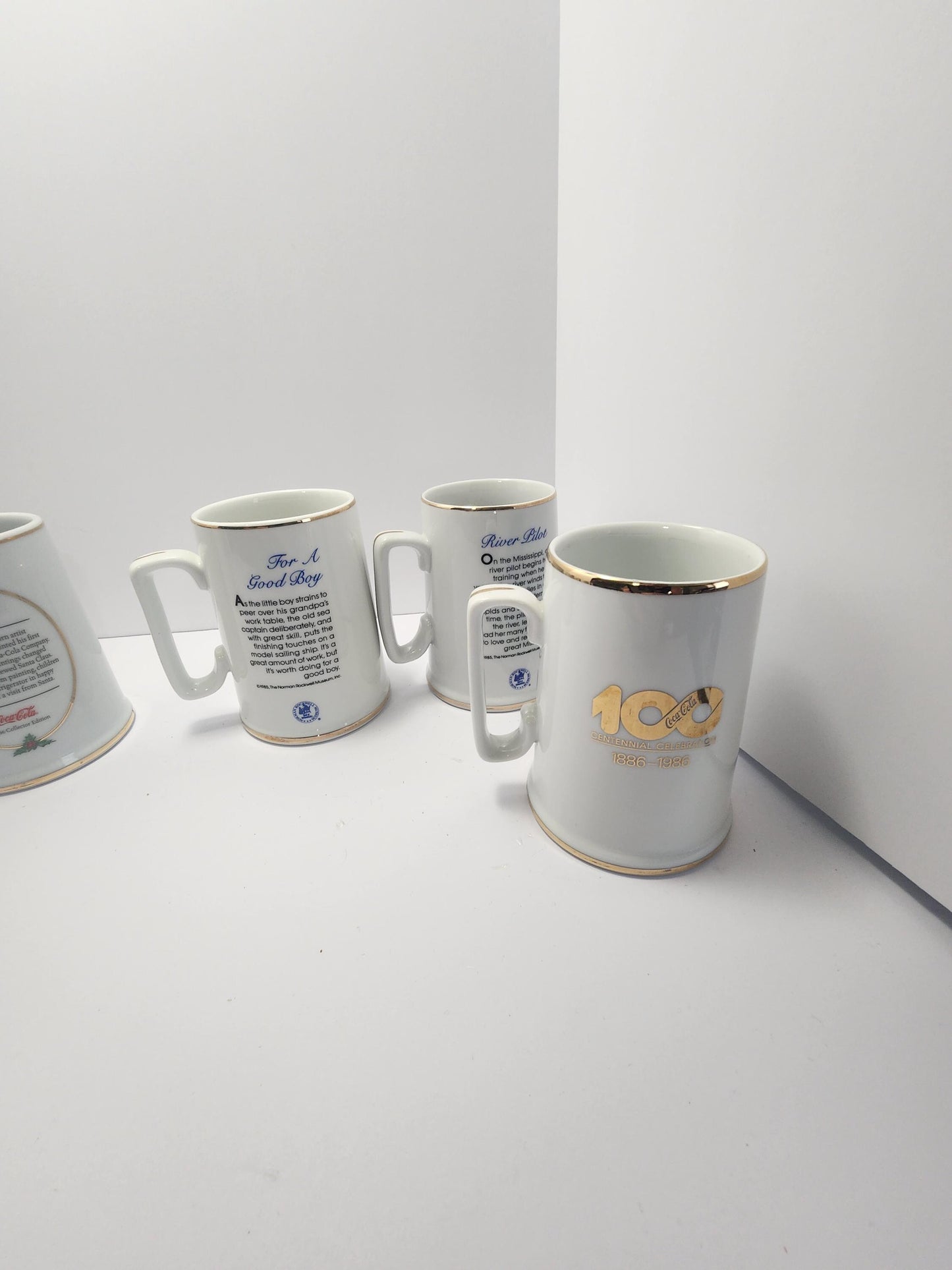 Norman Rockwell Coffee Mugs Lot of 2 - Mugs - Coffee - Coffee Mugs - Holidays - Christmas - Christmas Mugs - Santa - Norman Rockwell