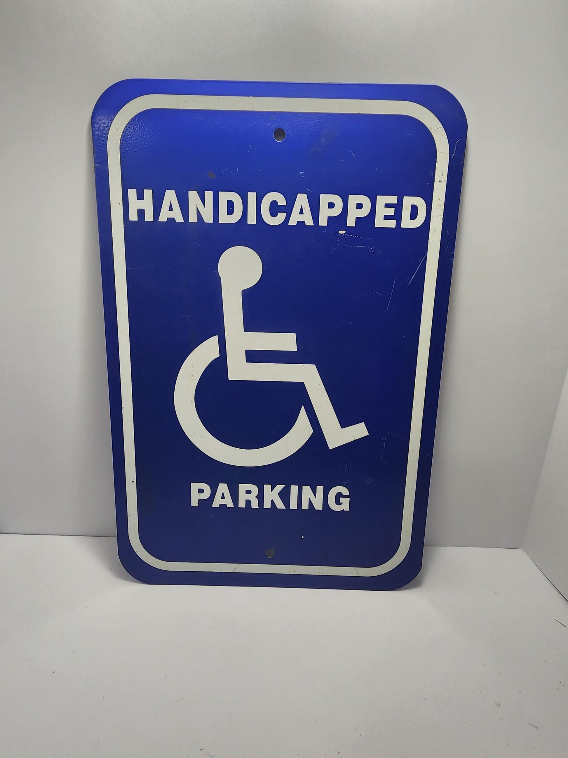 Industrial Sized Handicapped Parking Sign - Parking - Driveway - Signs - Handicapped - Handicap Parking