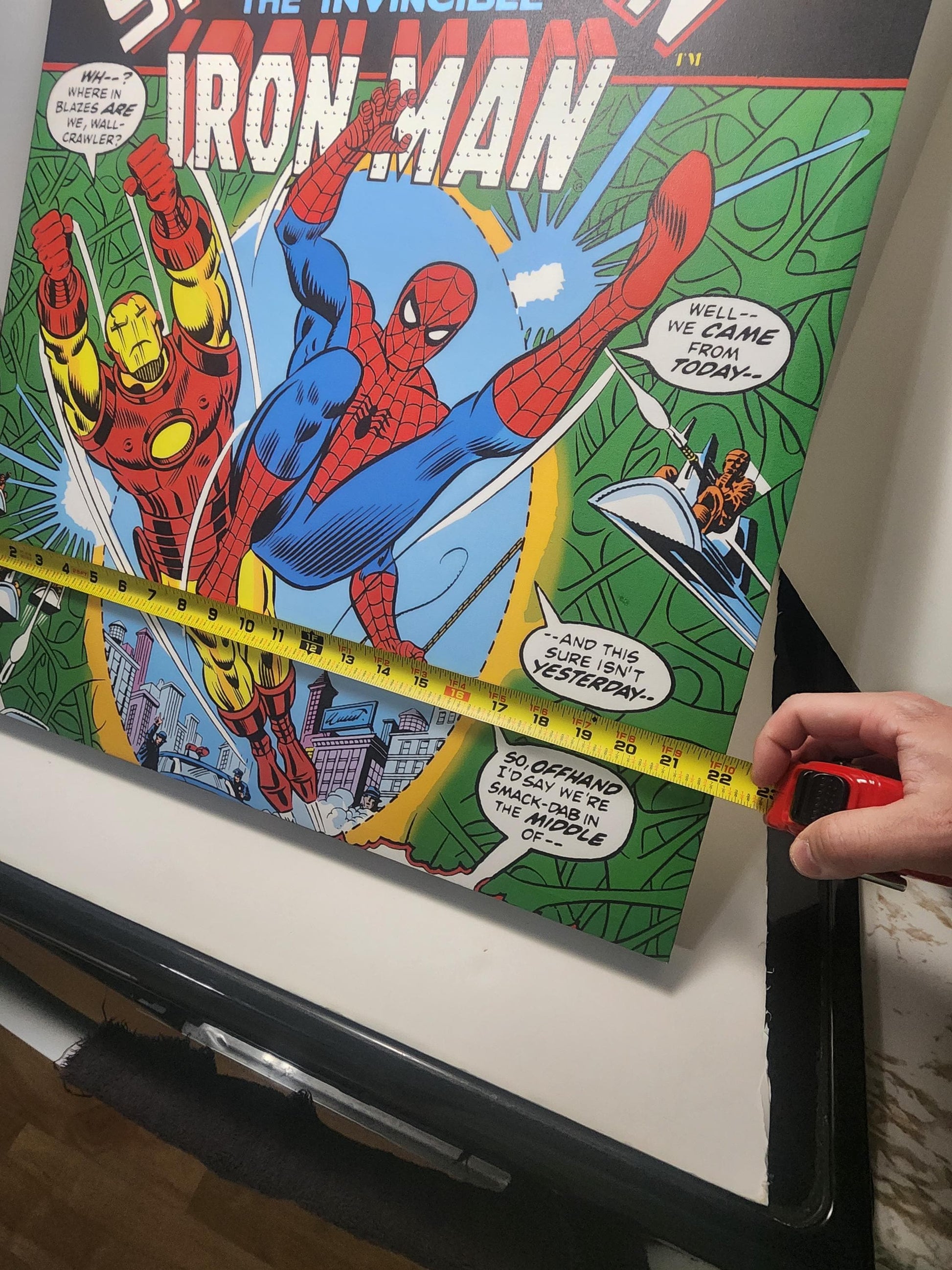 Marvel Spiderman Comic Wall Hanging Picture Framed - Marvel - Marvel Decor - Spiderman - Spiderman Decor - Decor - Wall Hangings - Signs