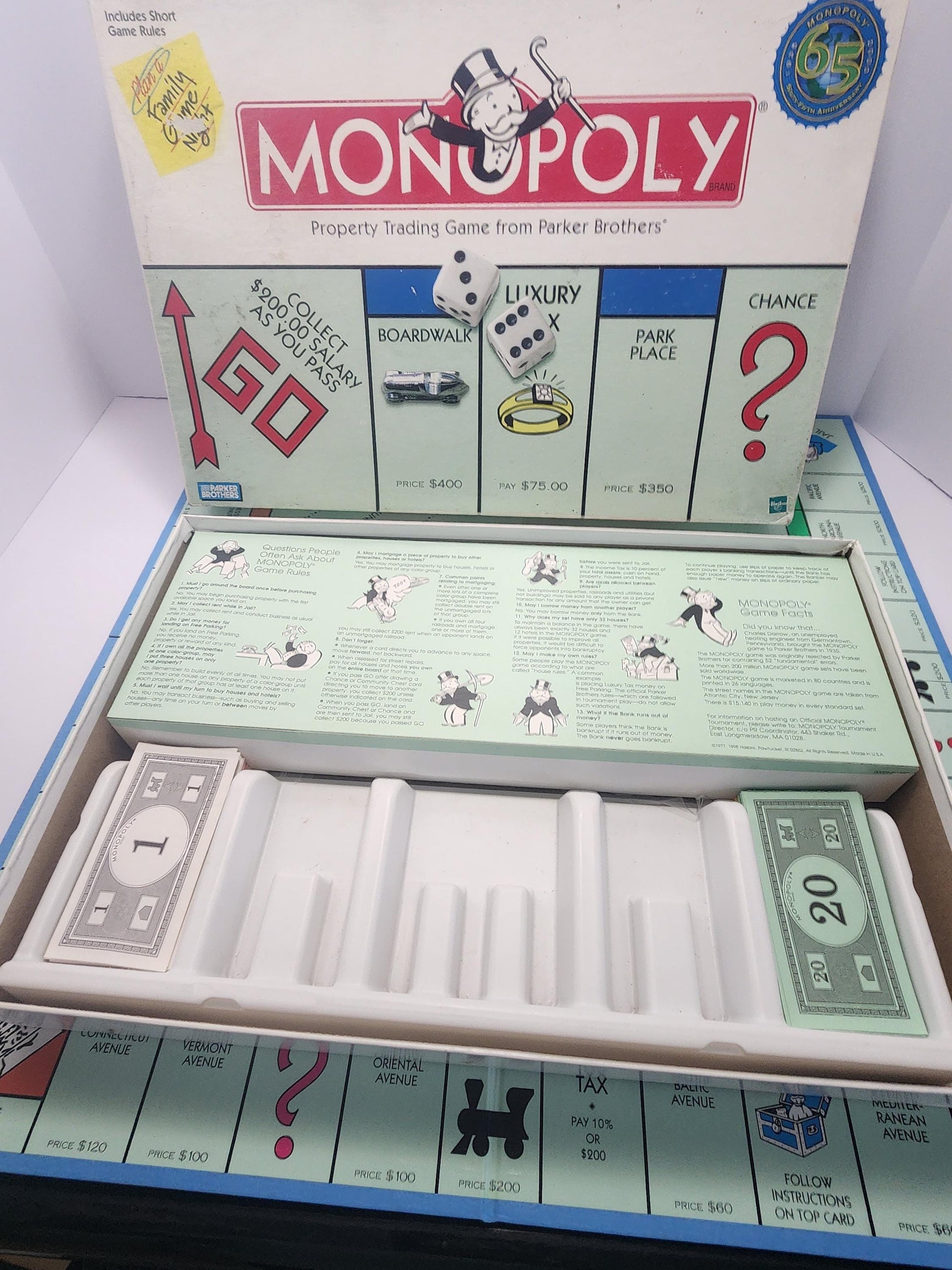 Monopoly Vintage 2000 65th Anniversary Edition - Monopoly - Special Edition - 2000s - Games - Board Games - Parker Brothers
