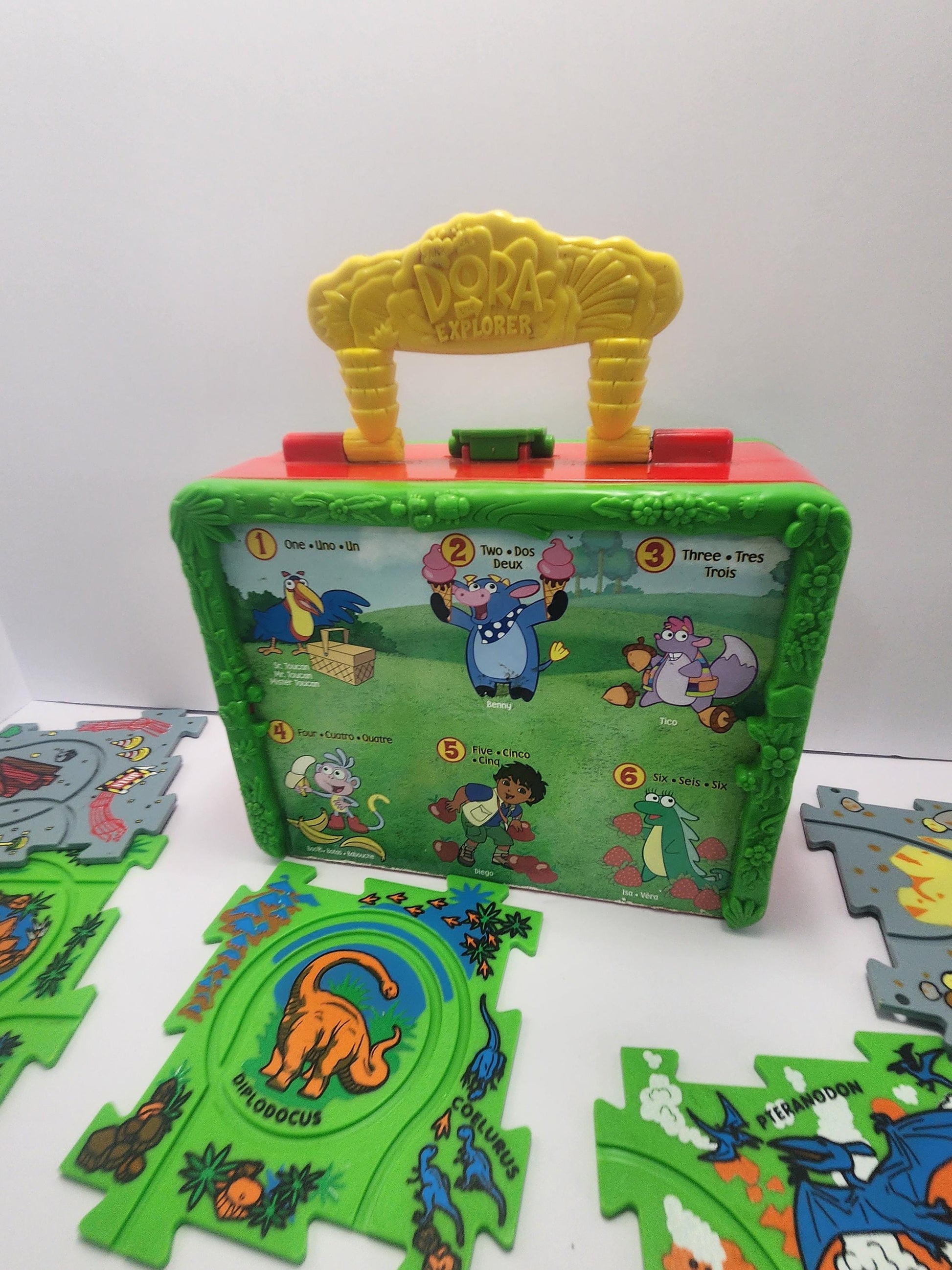 Viacom Vintage Dora The Explorer Lunchbox With Title Game - Dora - Dora The Explorer - Viacom - Lunchbox - Nick Jr