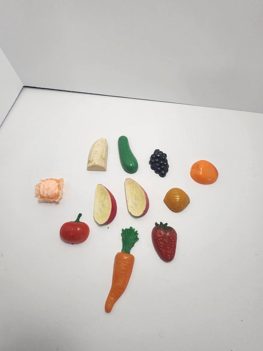 Fruit & Vegetables Refrigerator Magnets LOT - Magnets - Refrigerator Magnets - Fruit - Vegetables - Cupcake - Kitchen - Kitchen Decor