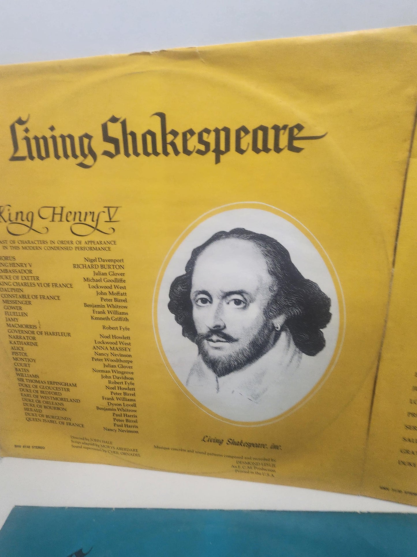 1962 Living History Shakespeare Ming Henry Vintsge Vinyl Records - Records - Vinyl - Vinyl Record - American History - Poetry