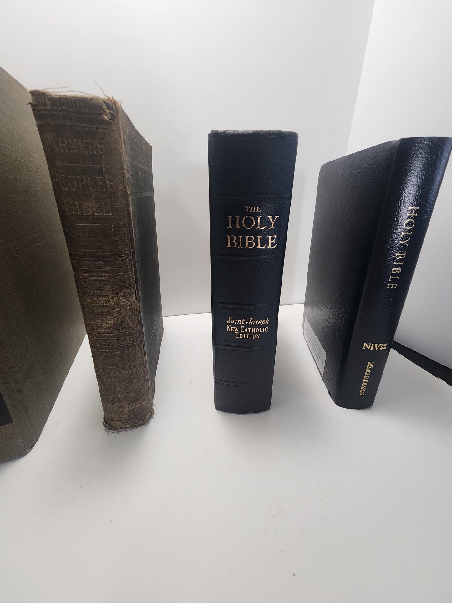 Vintage 1800s & 1970s Bibles - People's Bible - Vintage Bible - Interpreters Bible - 1800s - Antiques - Religion - Religious Gifts