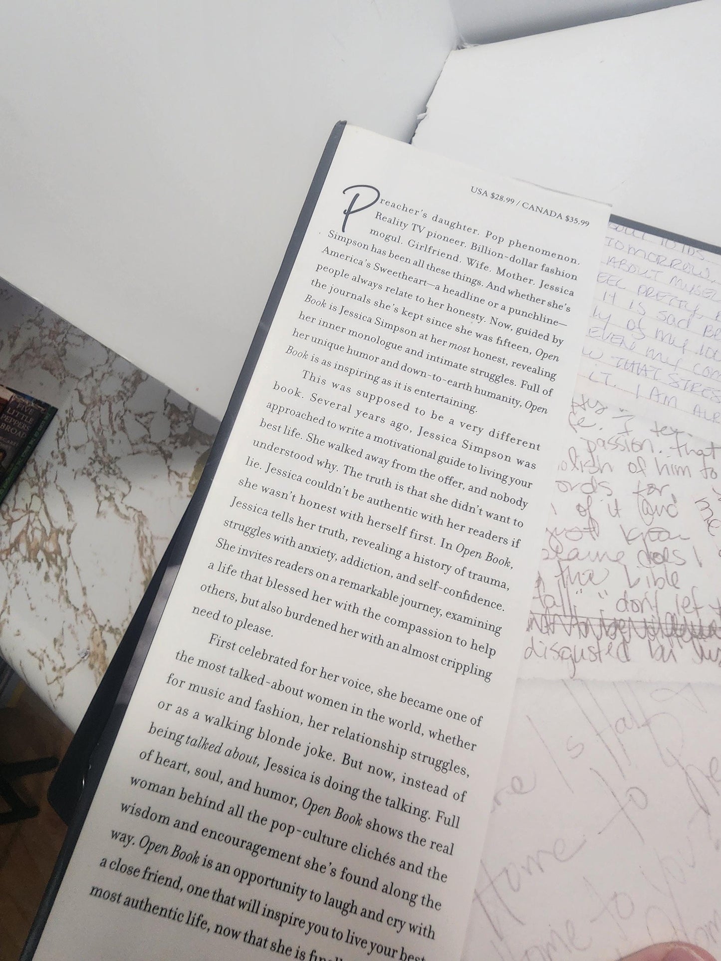 Open Book By Jessica Simpson - Jessica Simpson - Open Books - Autobiography - Music - Singers - Women - Books