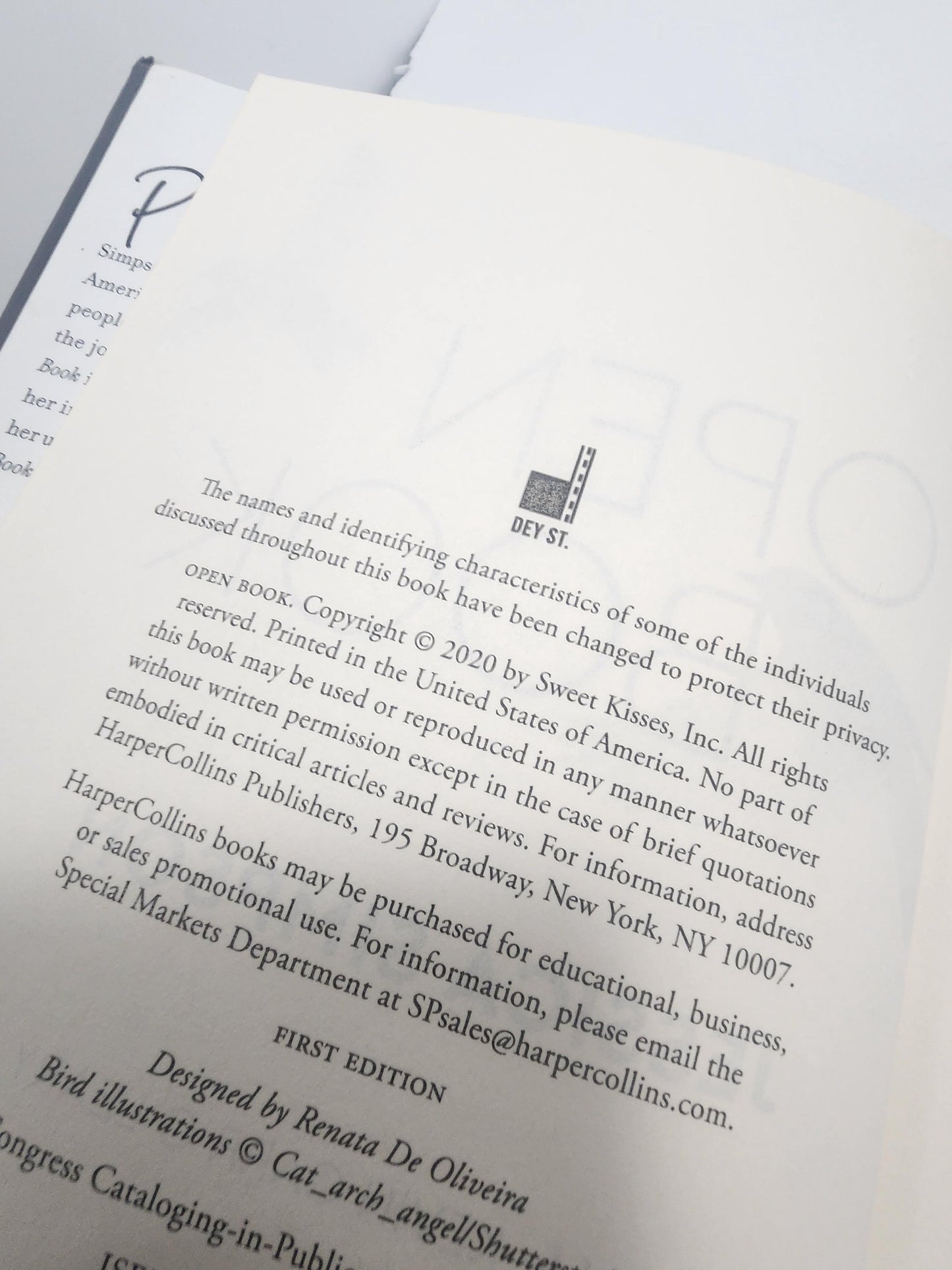 Open Book By Jessica Simpson - Jessica Simpson - Open Books - Autobiography - Music - Singers - Women - Books